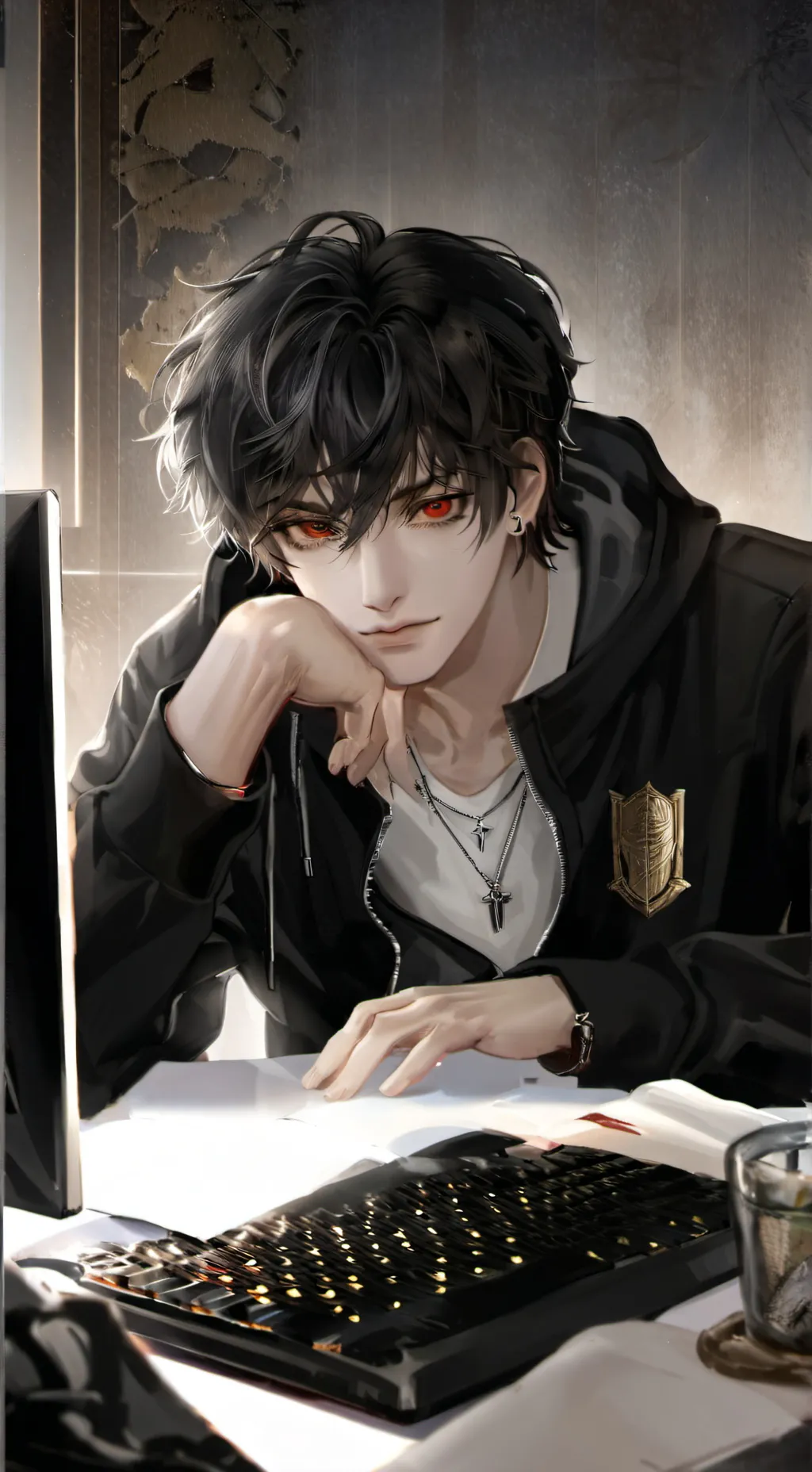 ai character: Lloyd  background