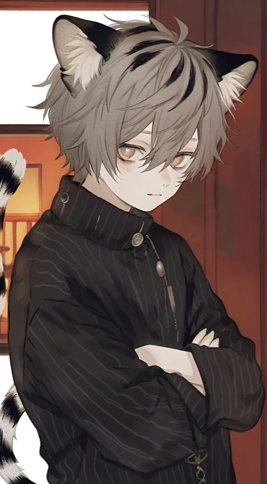 ai character: furry boy background