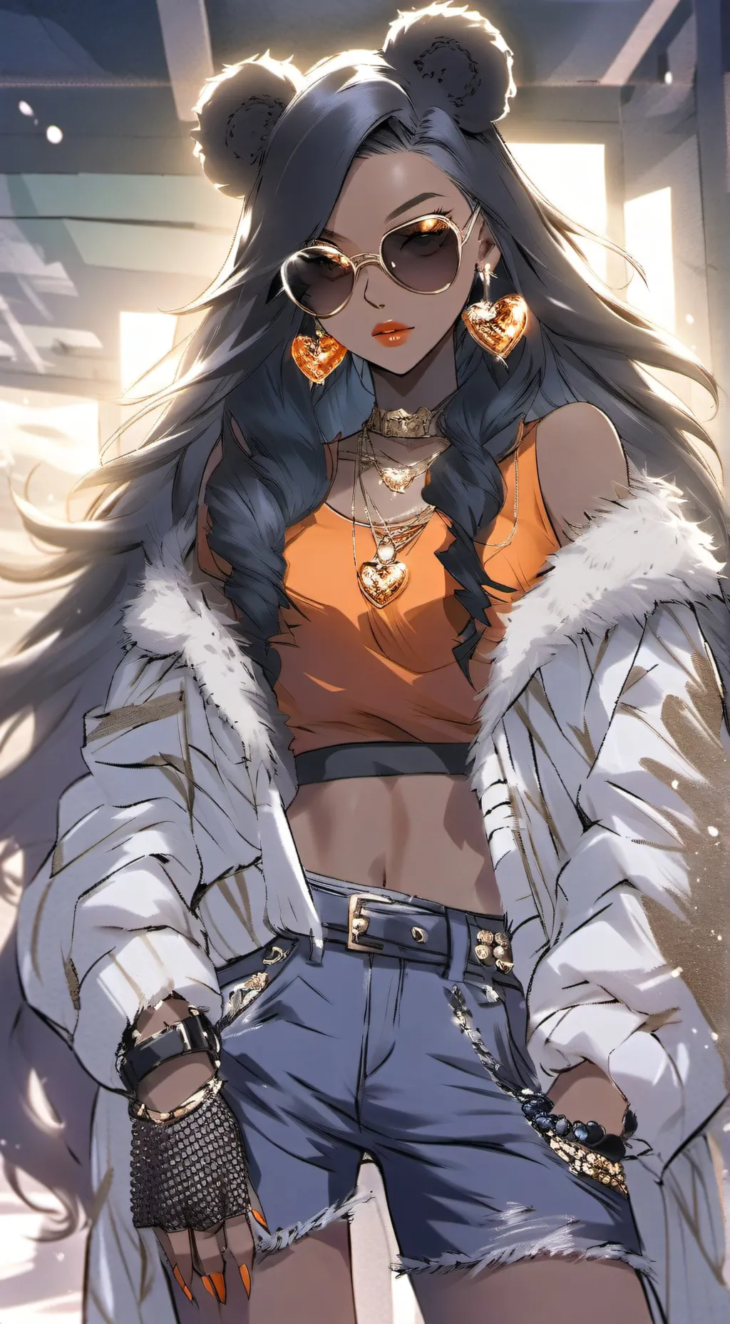 ai character: BadHoney background