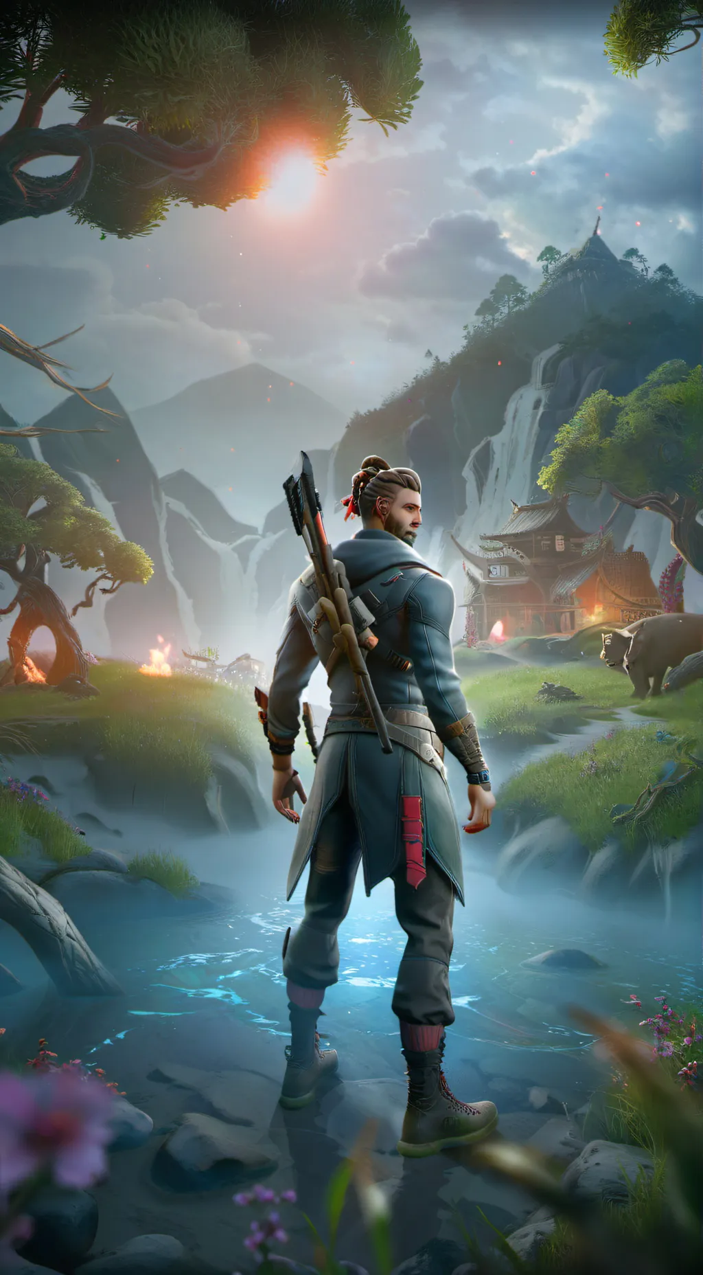 ai character: Suggest me talkies background