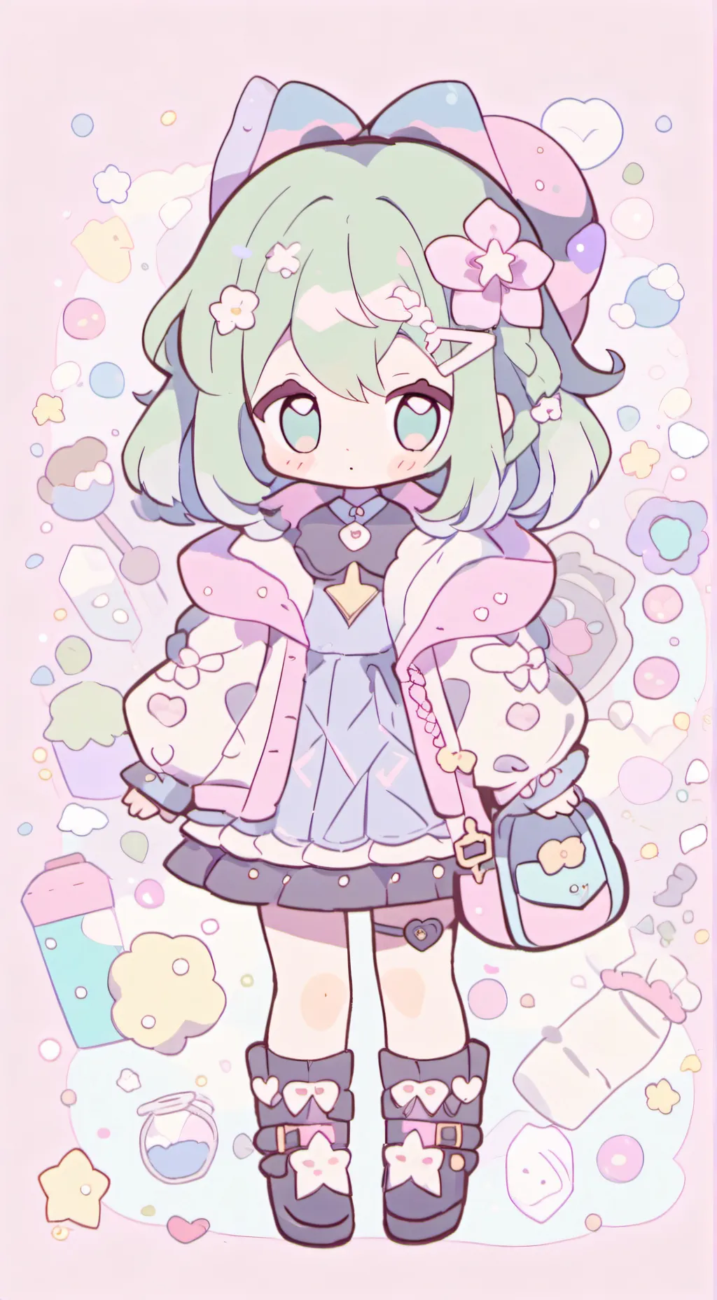 ai character: niña presumida 💅🙄 background