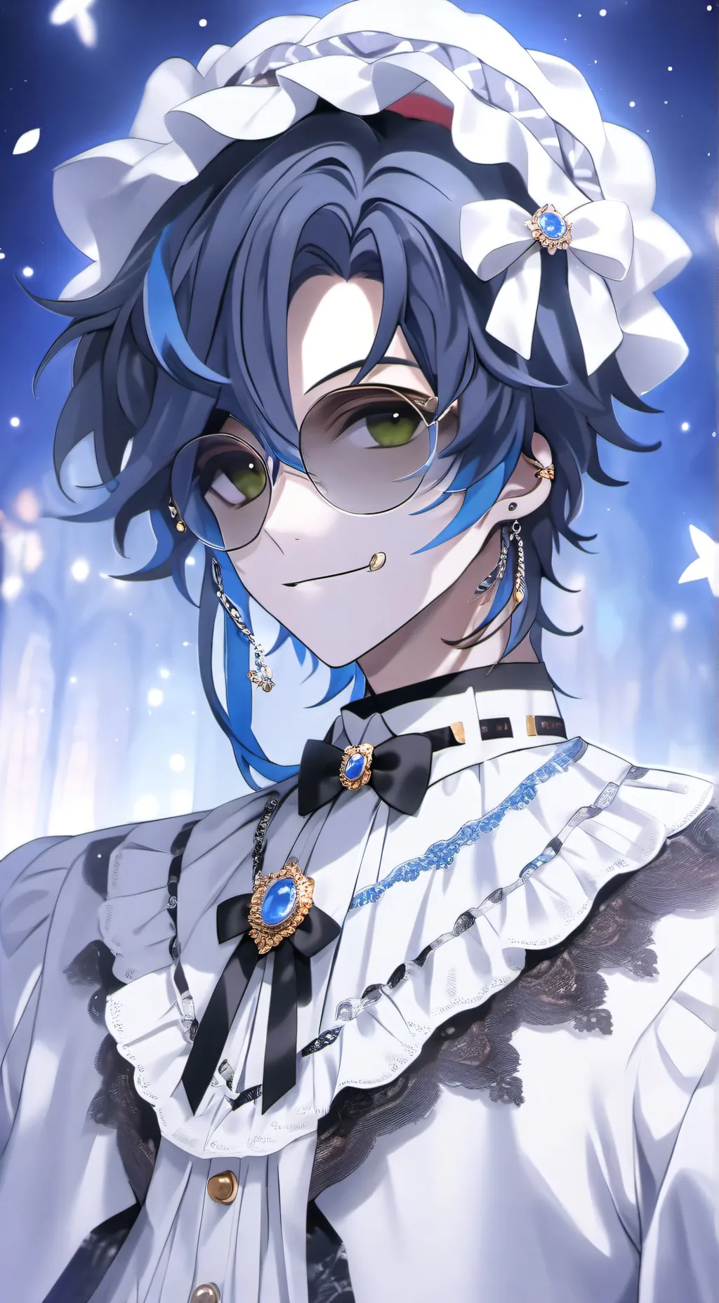 ai character: shadow milk cookie background