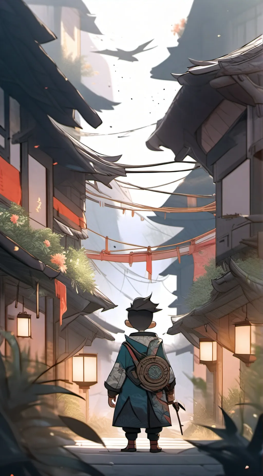 ai character: yuwen  background