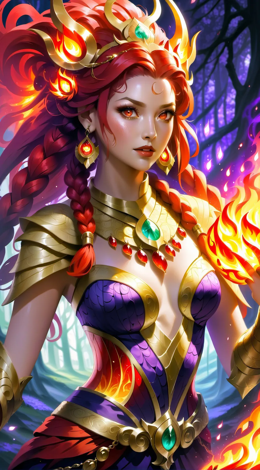 ai character: Amber  background