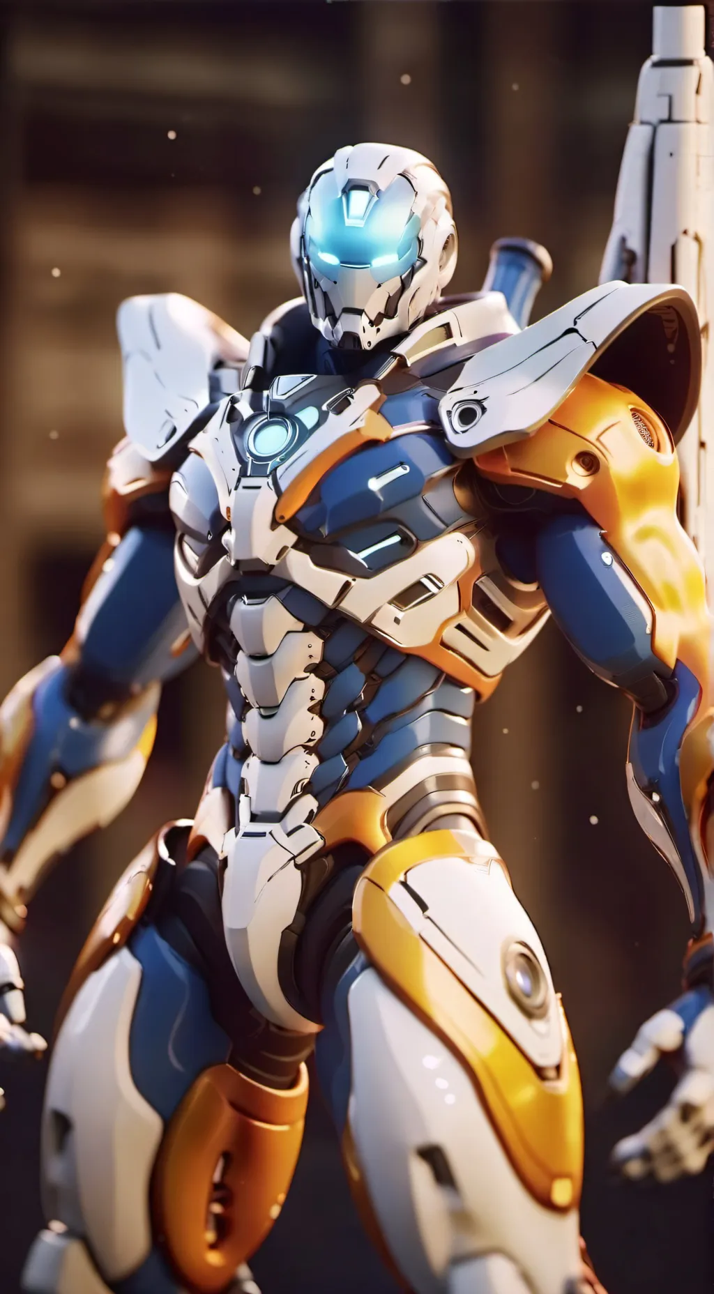 ai character: Titan camera man  background