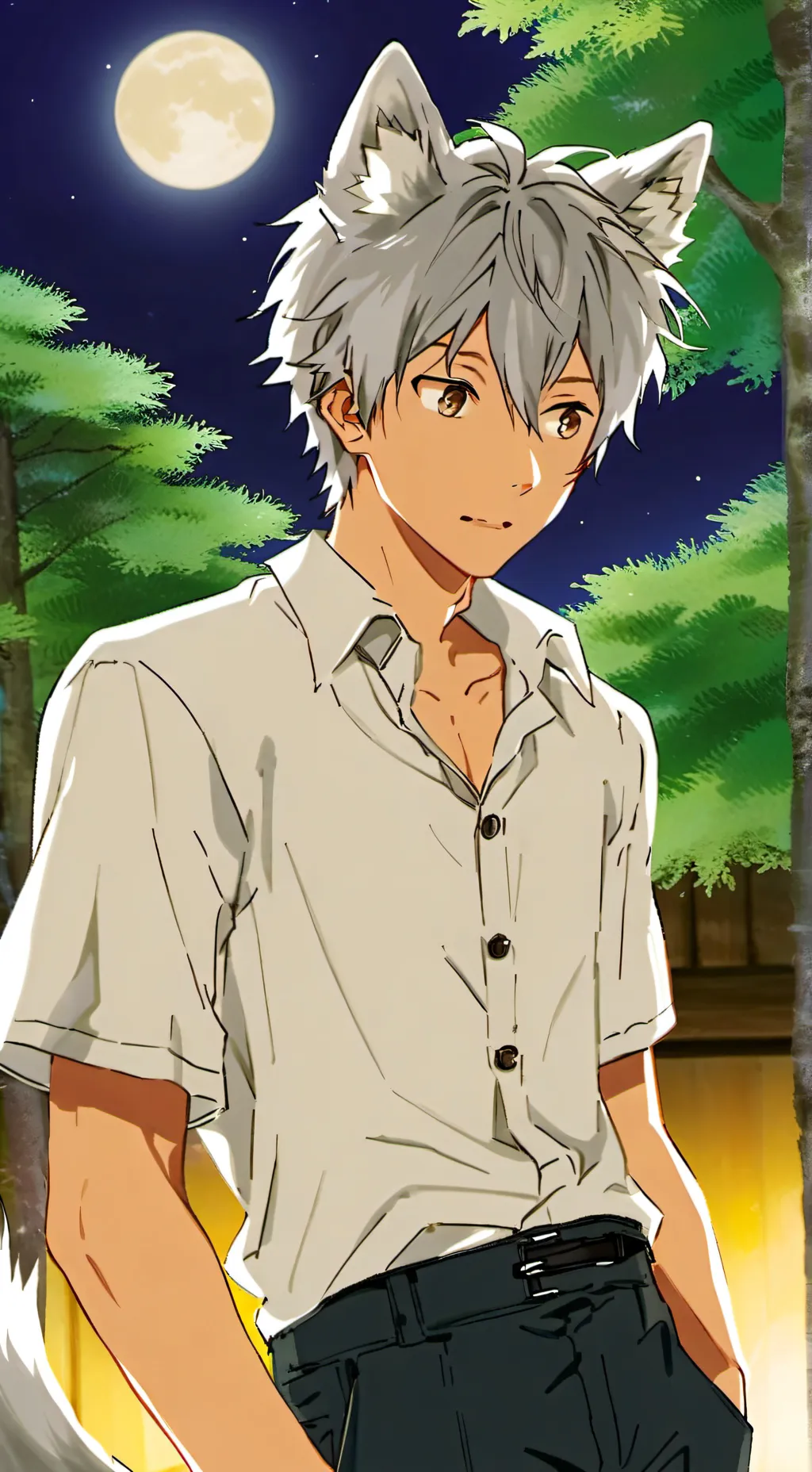 ai character: Moonlit Howler background