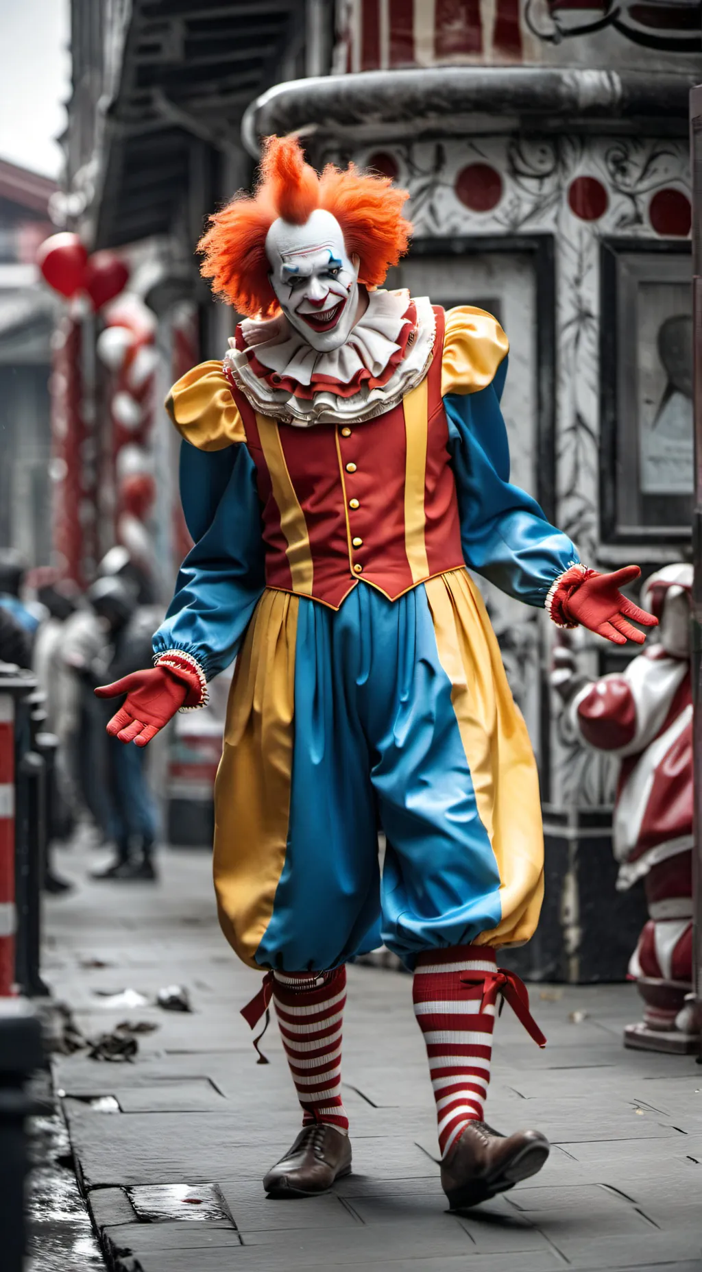 ai character: Clown background