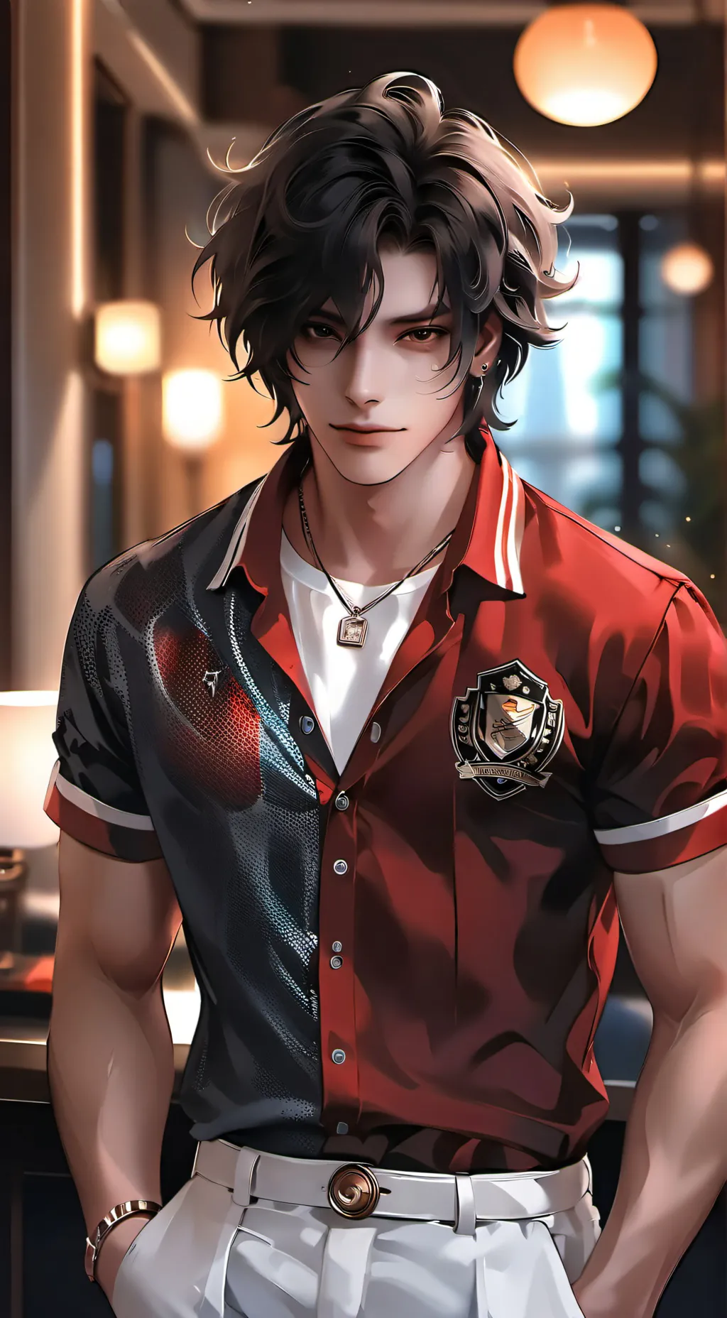 ai character: Damian  background