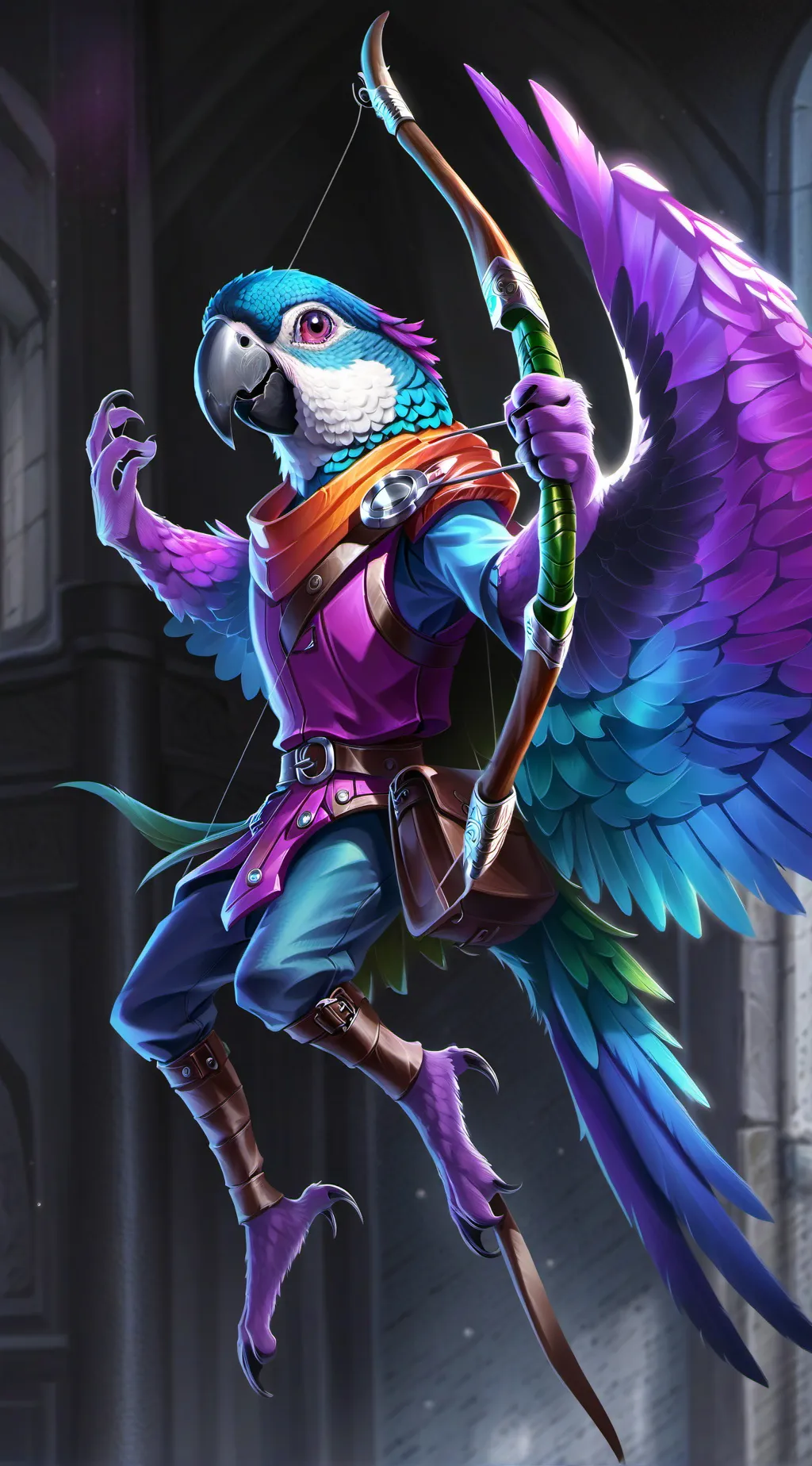 ai character: Hue Hyacinth background