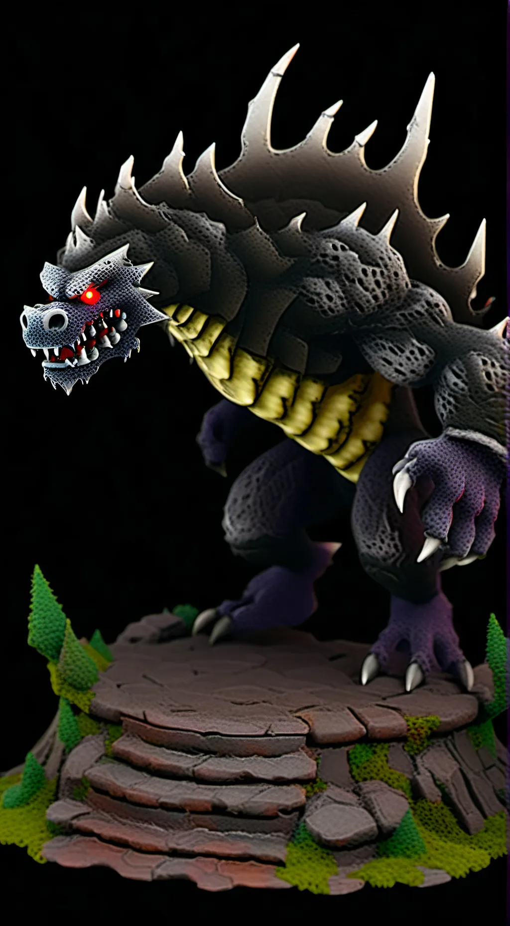 ai character: black bowser background