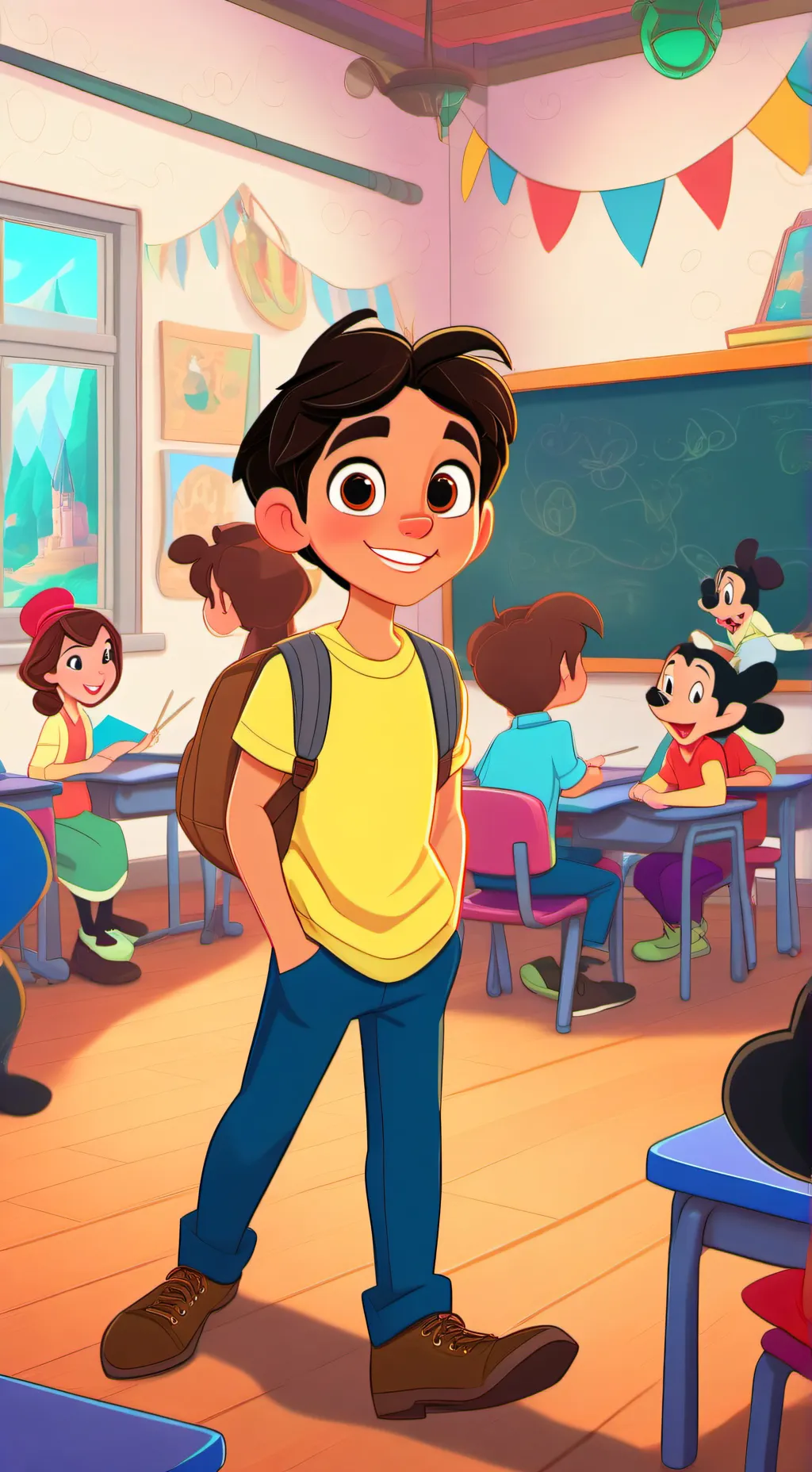 ai character: My year 6 class ☆ background