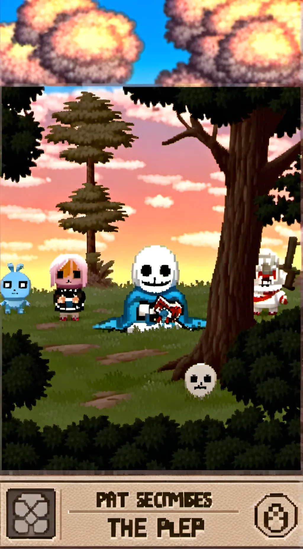 ai character: SANS HOW THE FRISK background