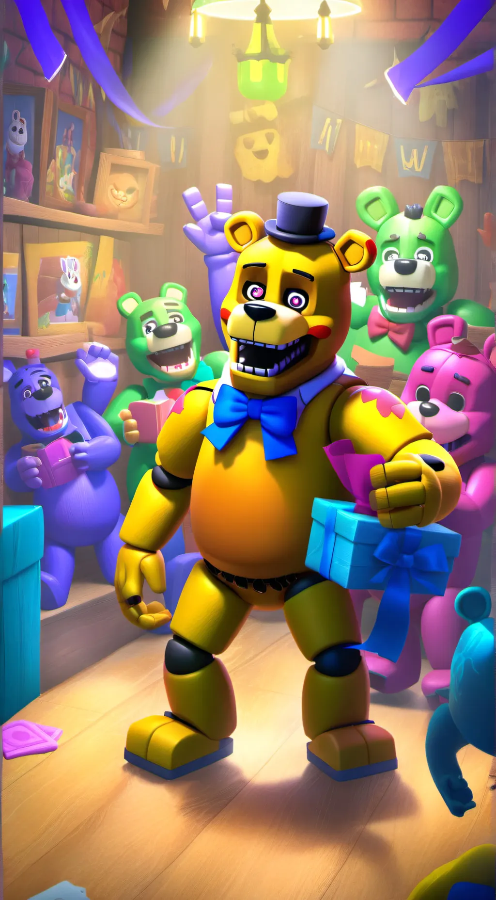 ai character: fazbears fright  background