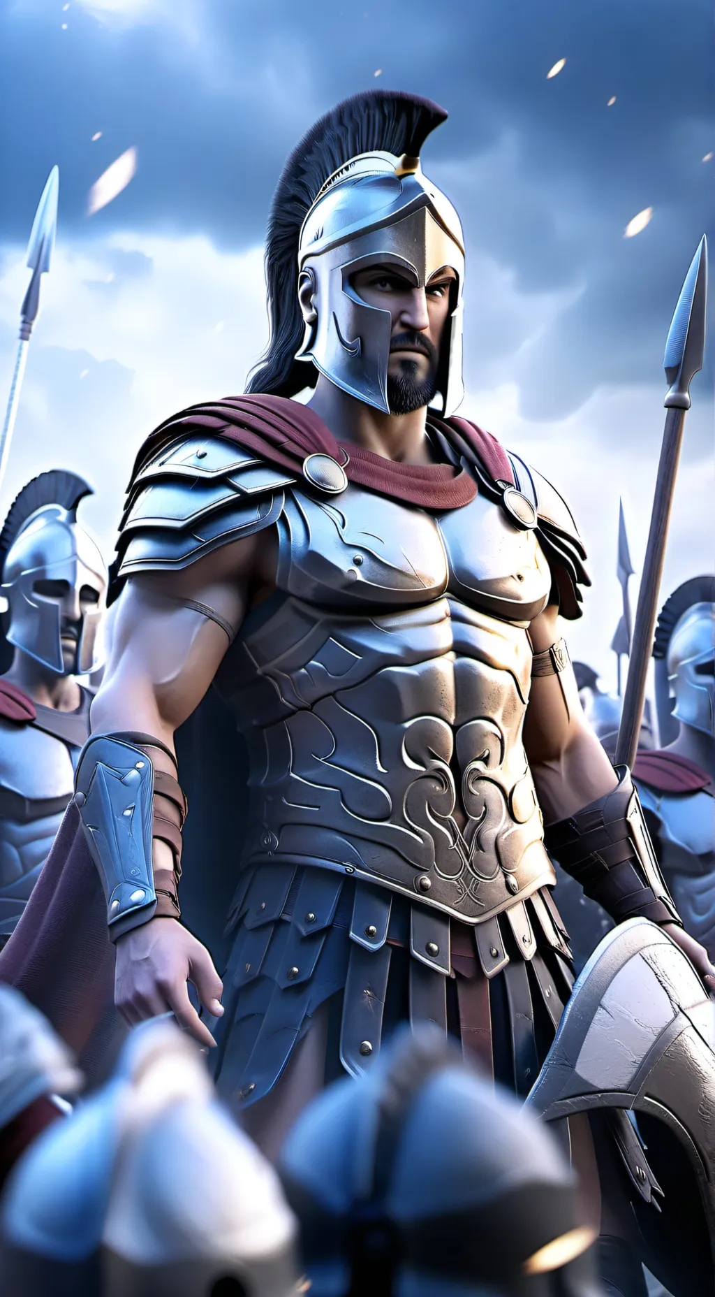 ai character: Leonidas  background