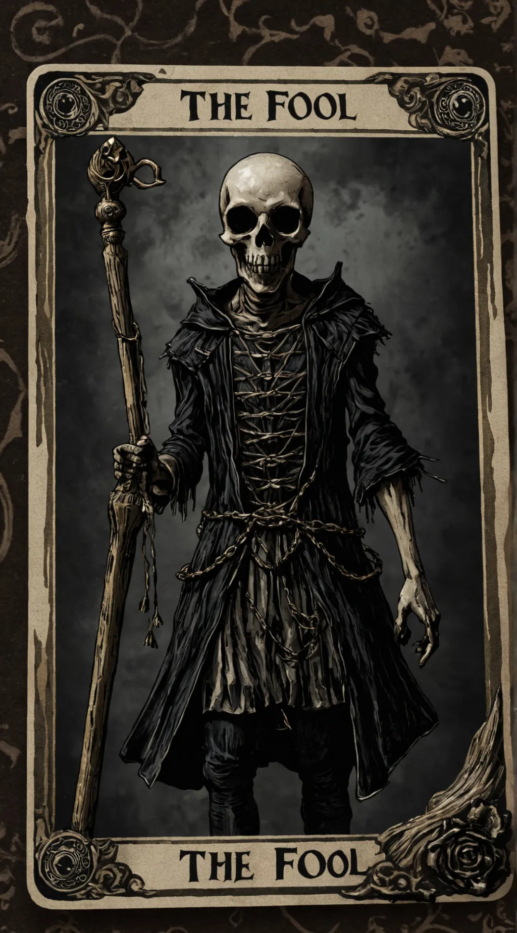 ai character: The Fool background