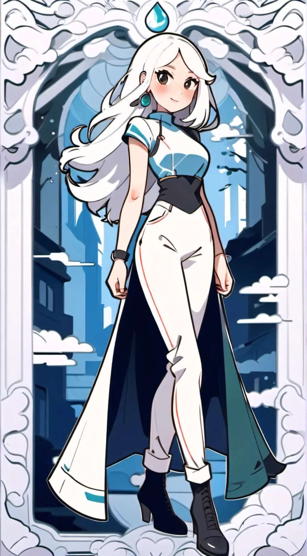 ai character: Melanie Pink TV background