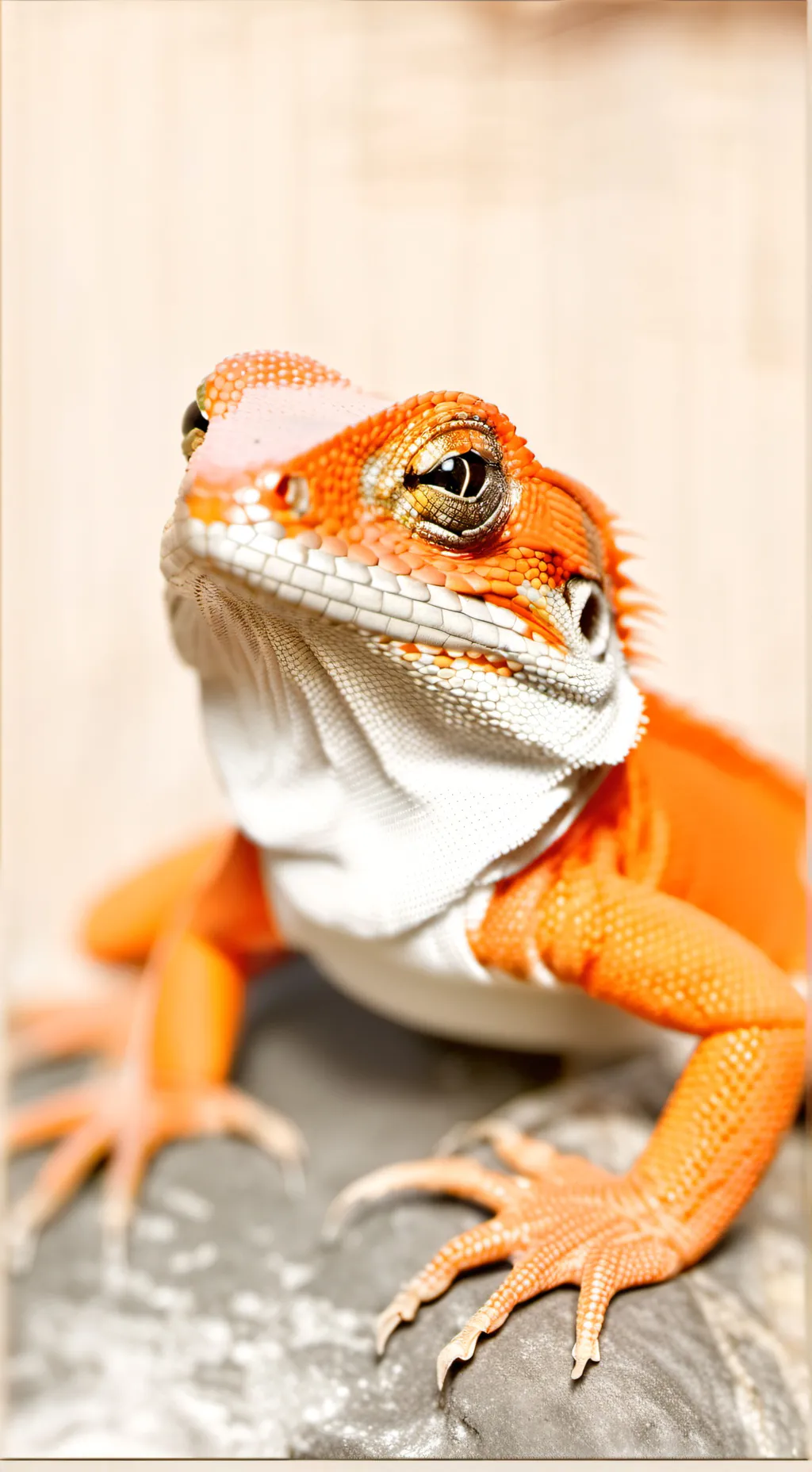 ai character: Orange background