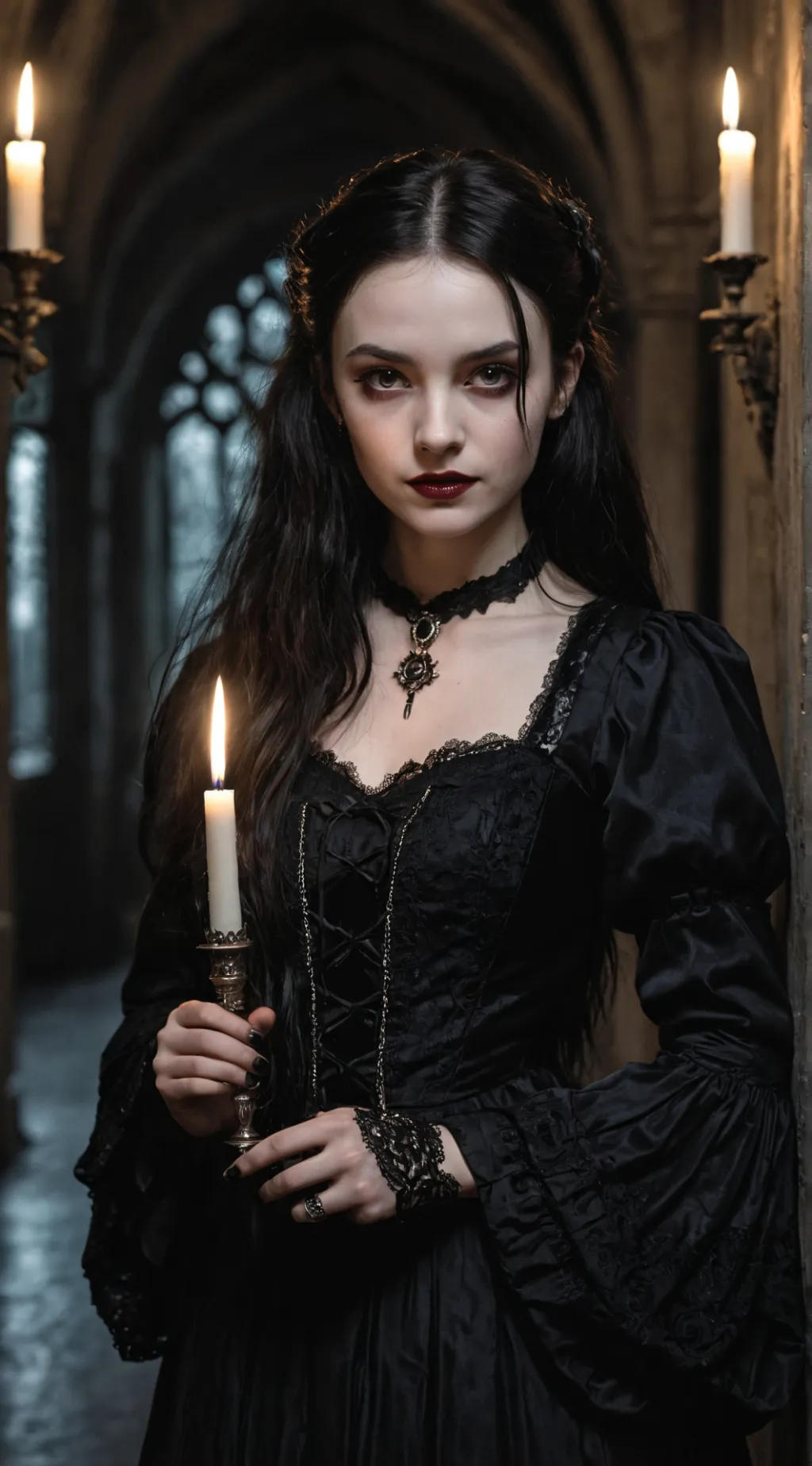 ai character: Merlina Addams background