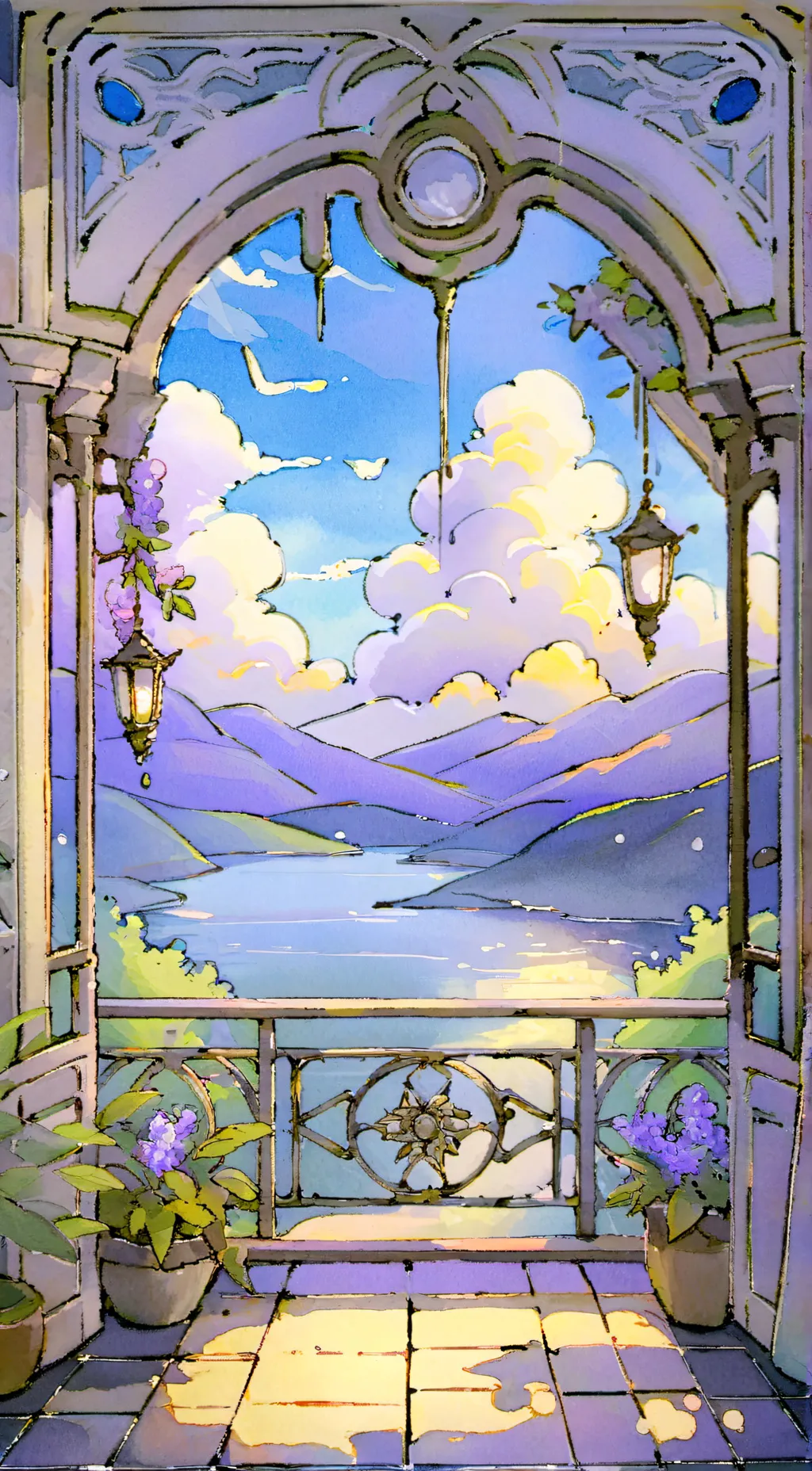 ai character: loveposhin cartoon background