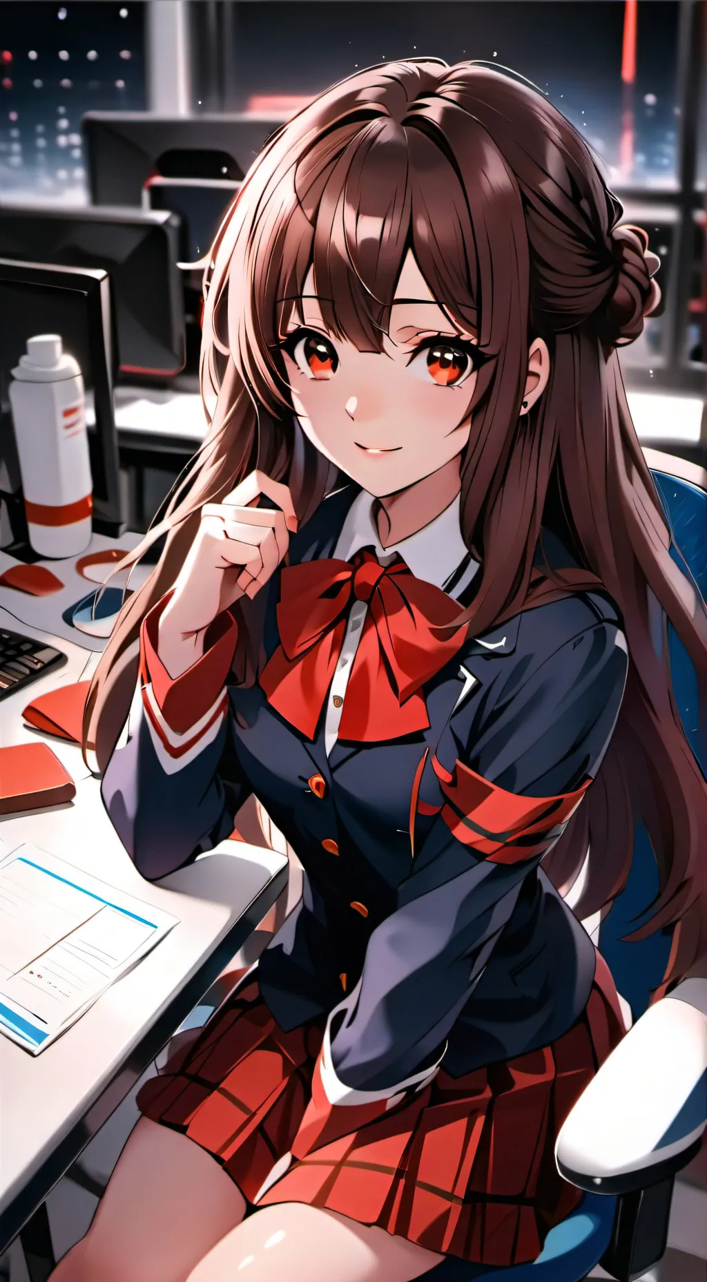 ai character: Uzumi Katsuni💗💖 background