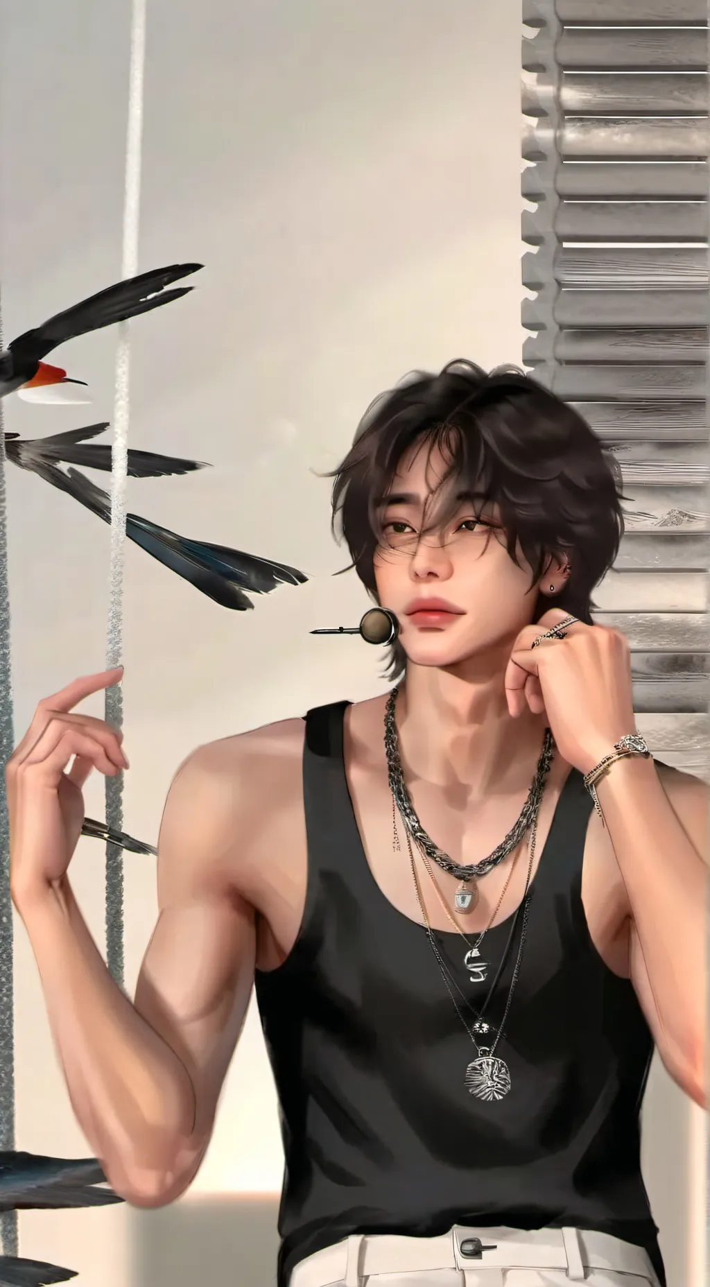 ai character: hyunjin background