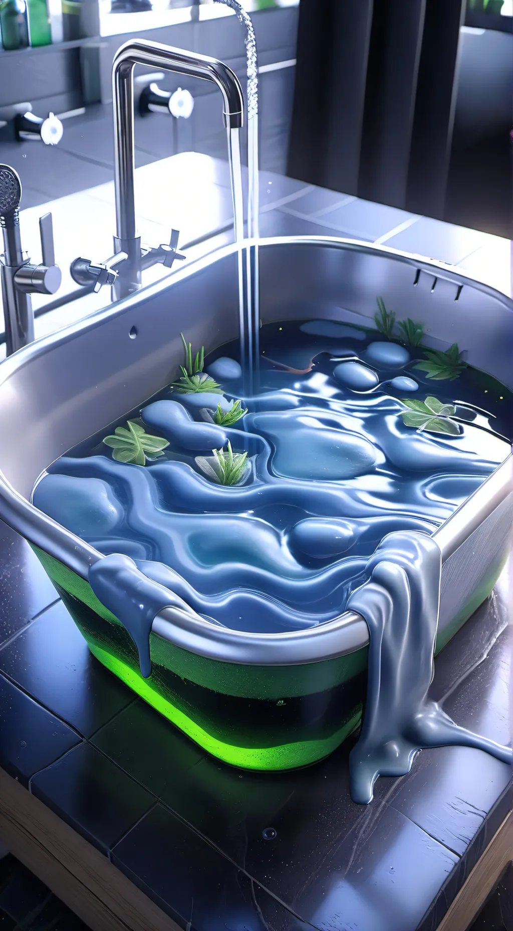 Talkie AI - Chat with tub of blue slime