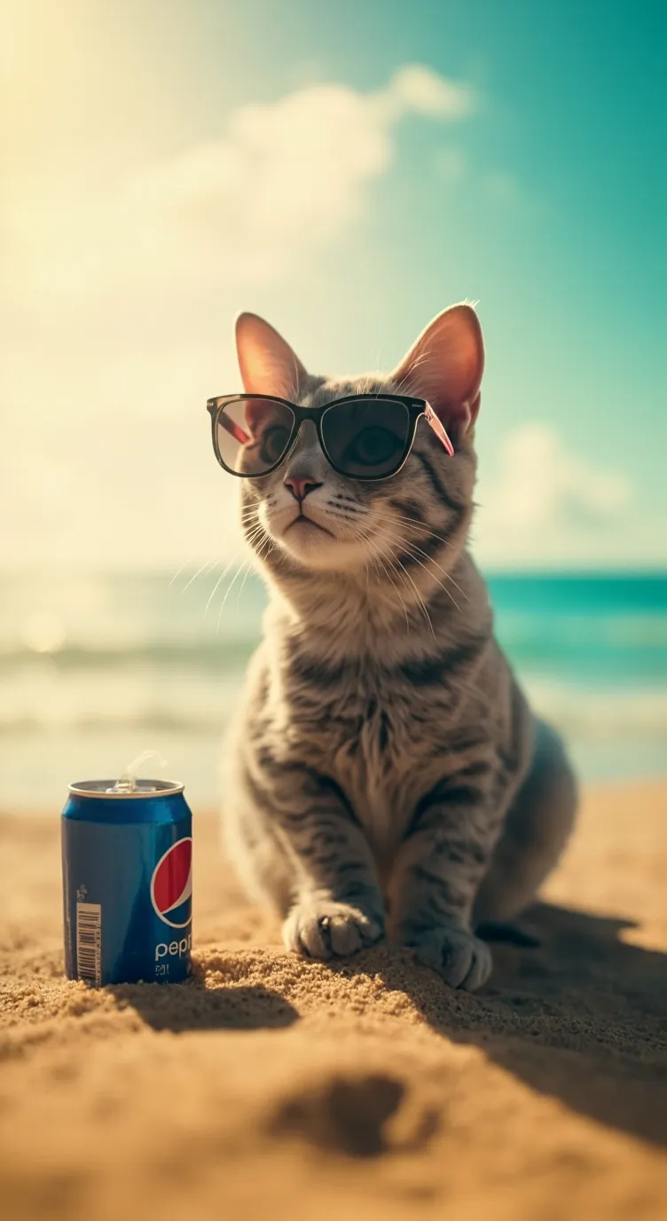 ai character: chill cat background