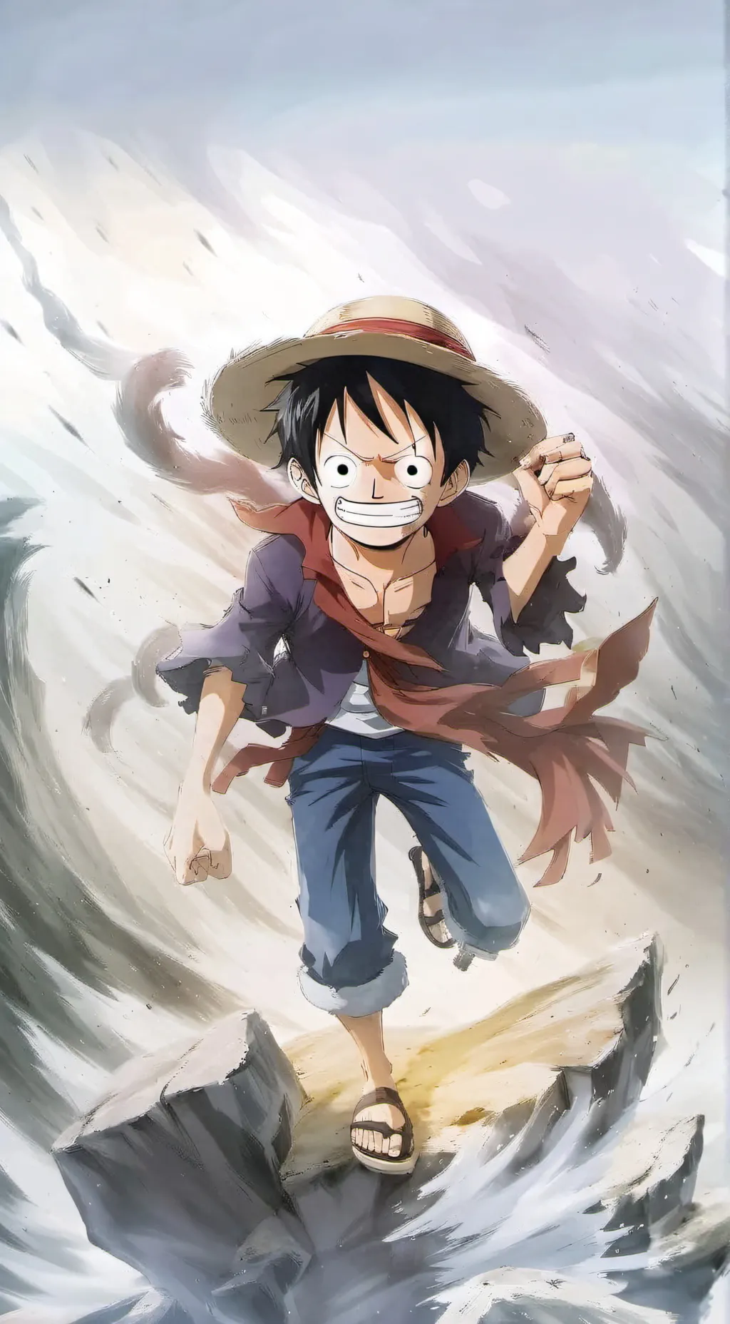 ai character: tripulação d luffy background
