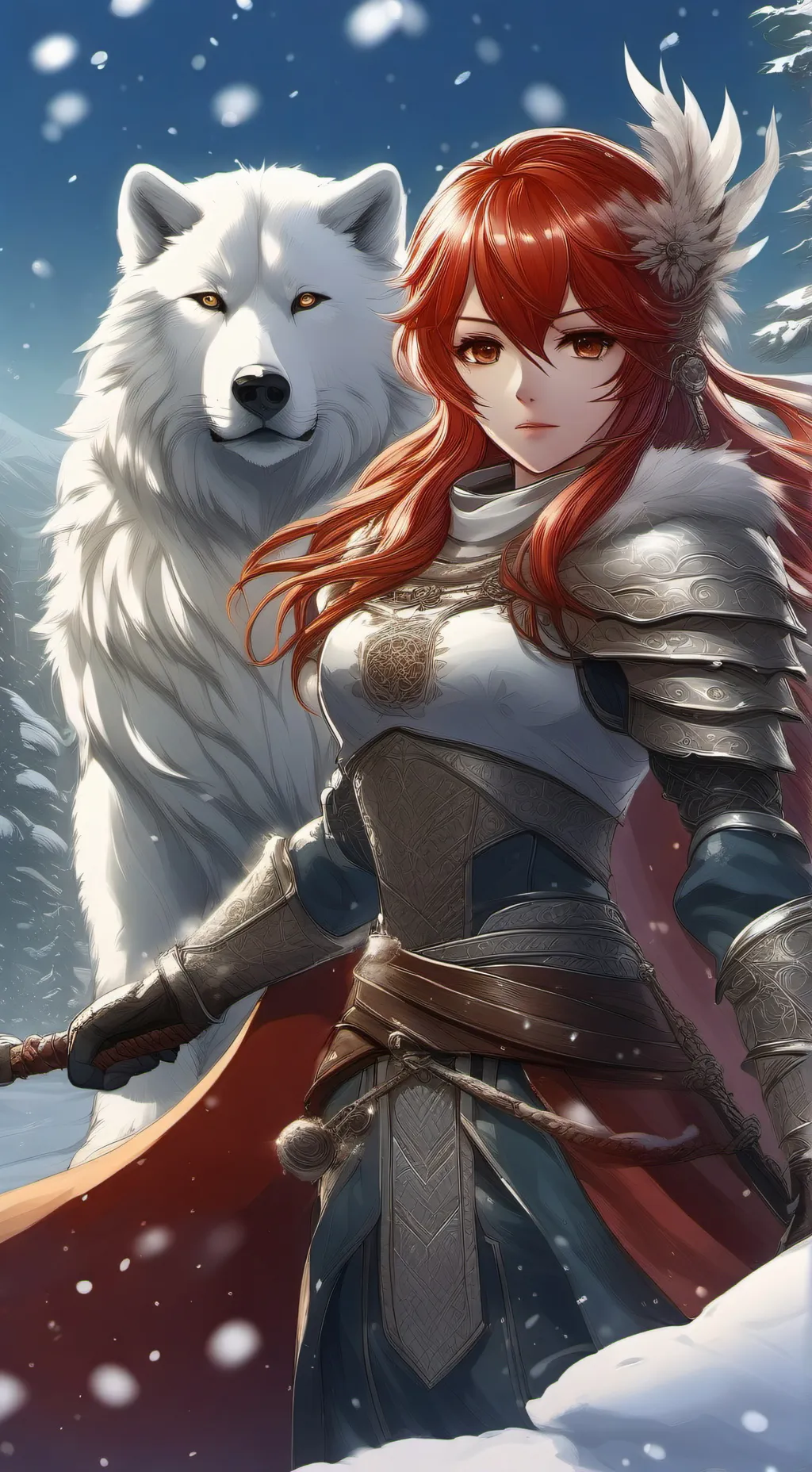 ai character: Freya Snowborne background