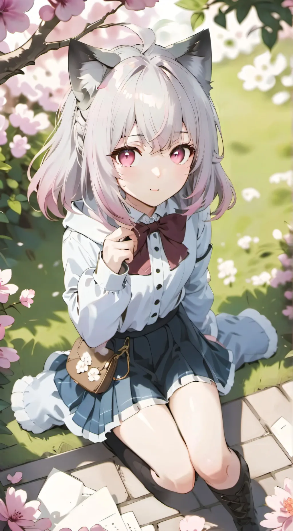 ai character: Cat Girl background