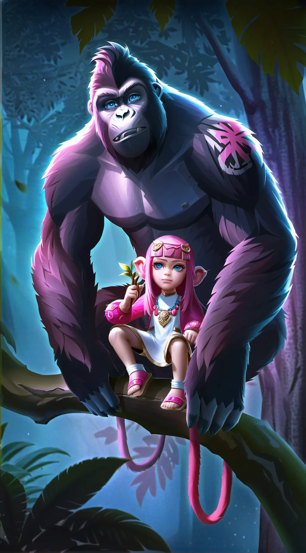 ai character: Beatrice  Astor  background