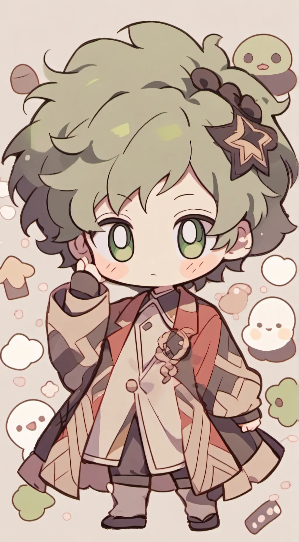 ai character: mha in a room background