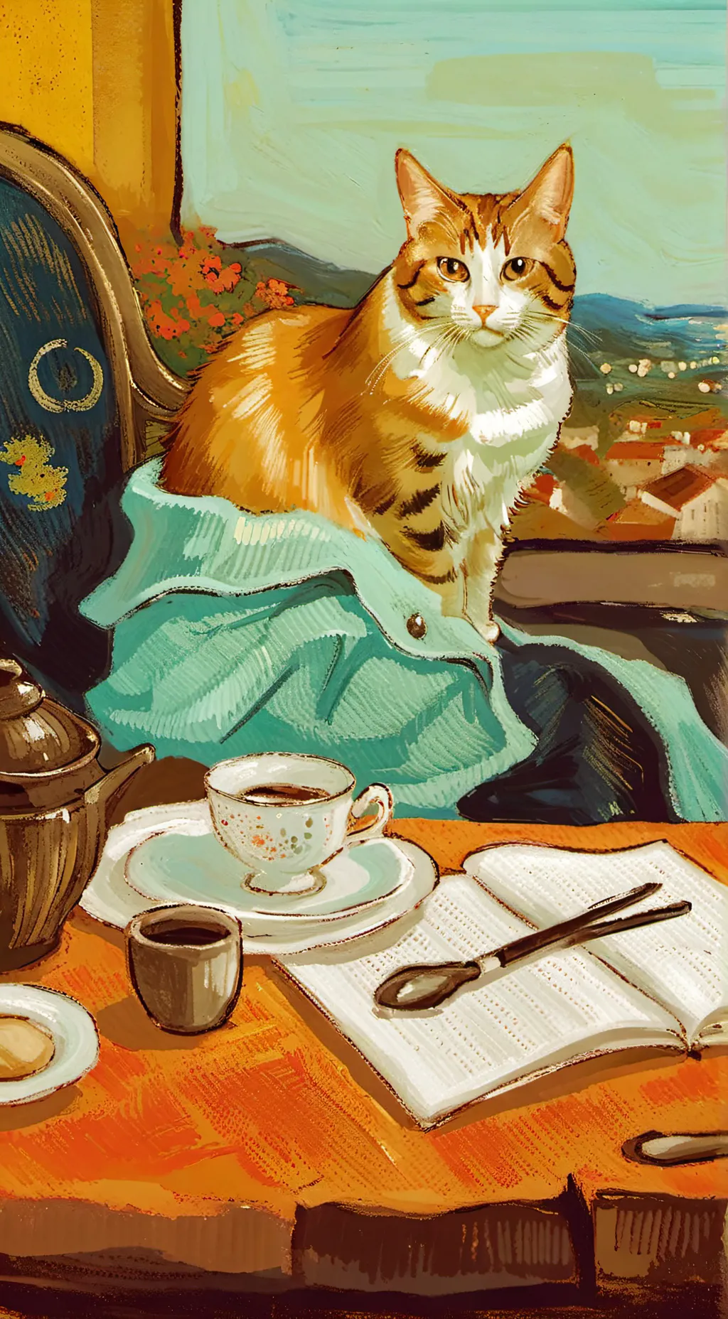 ai character: bad cat background