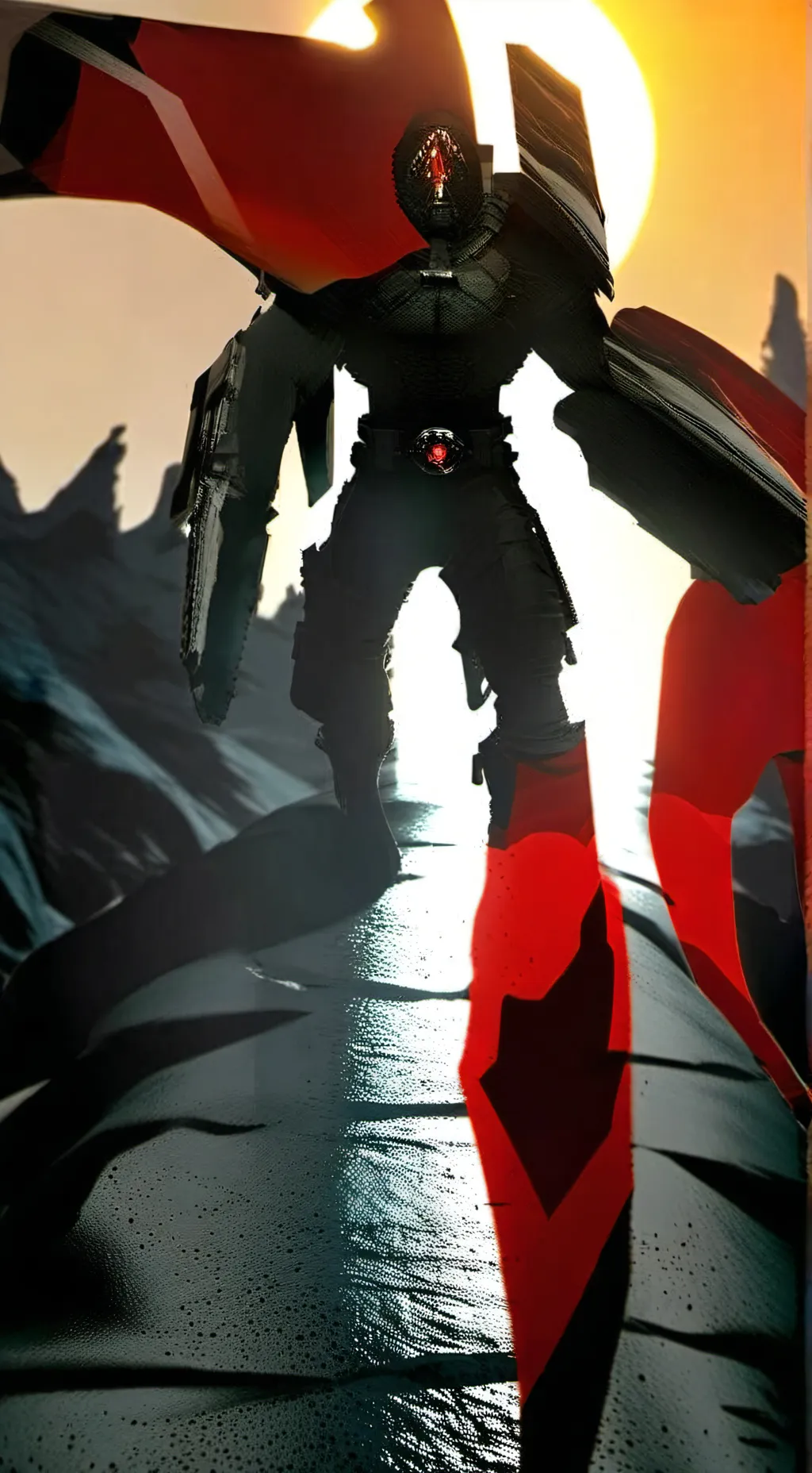 ai character: titan camara background