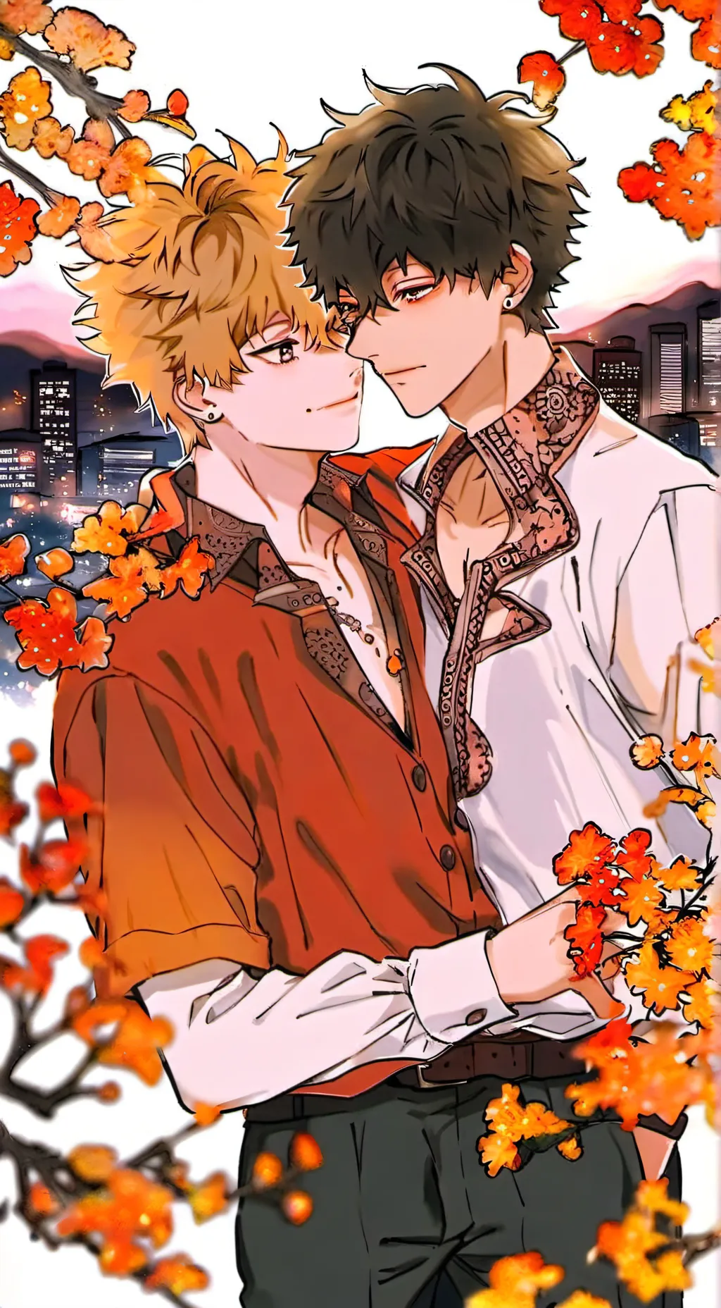 ai character: Bakugo×Deku×y/n background