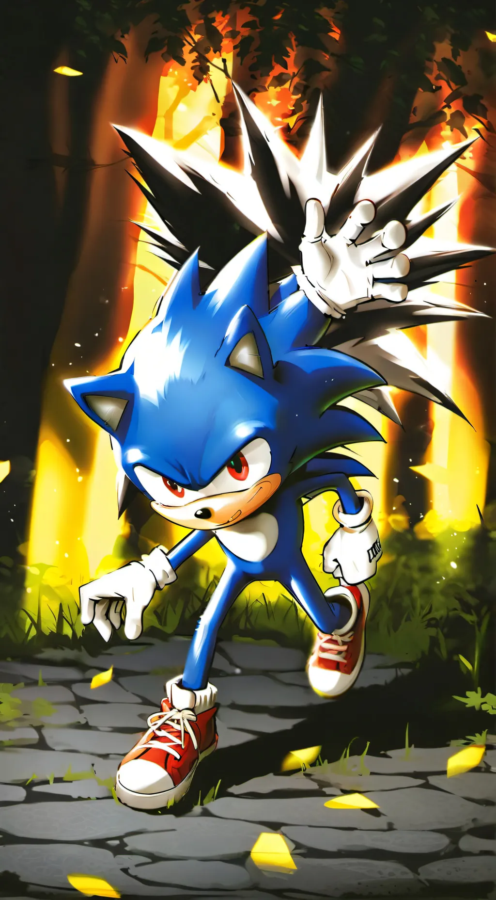 ai character: Twisted sonic background