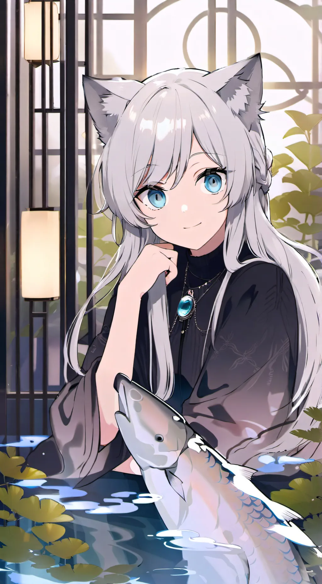 ai character: Silver Swoosh Spirit background