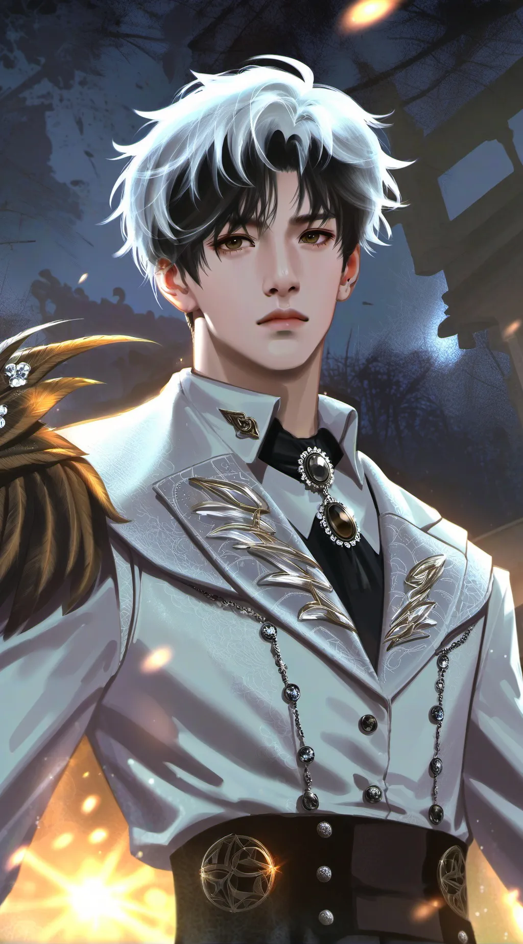 ai character: Bangchan × ???  background