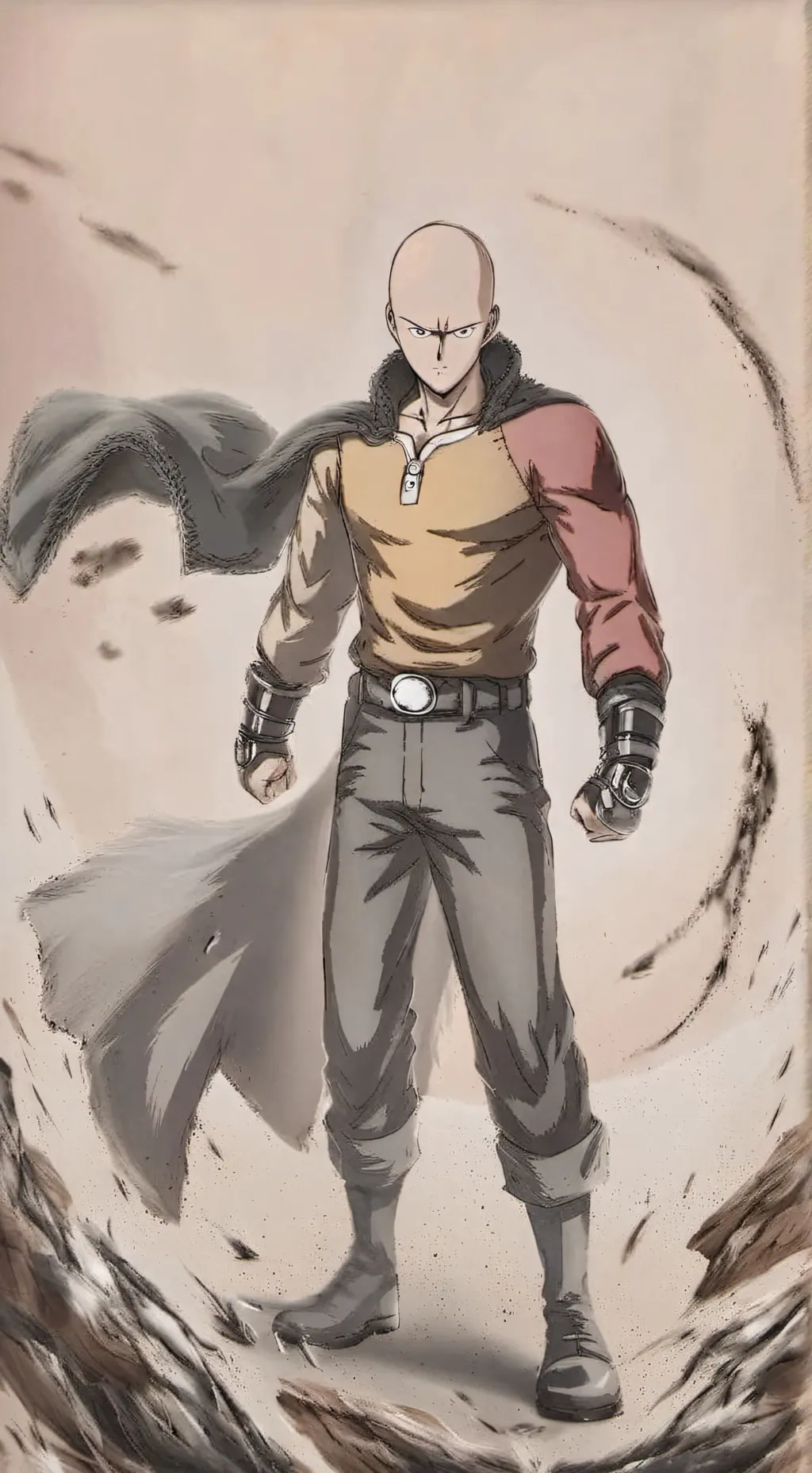 ai character: opm road trip background