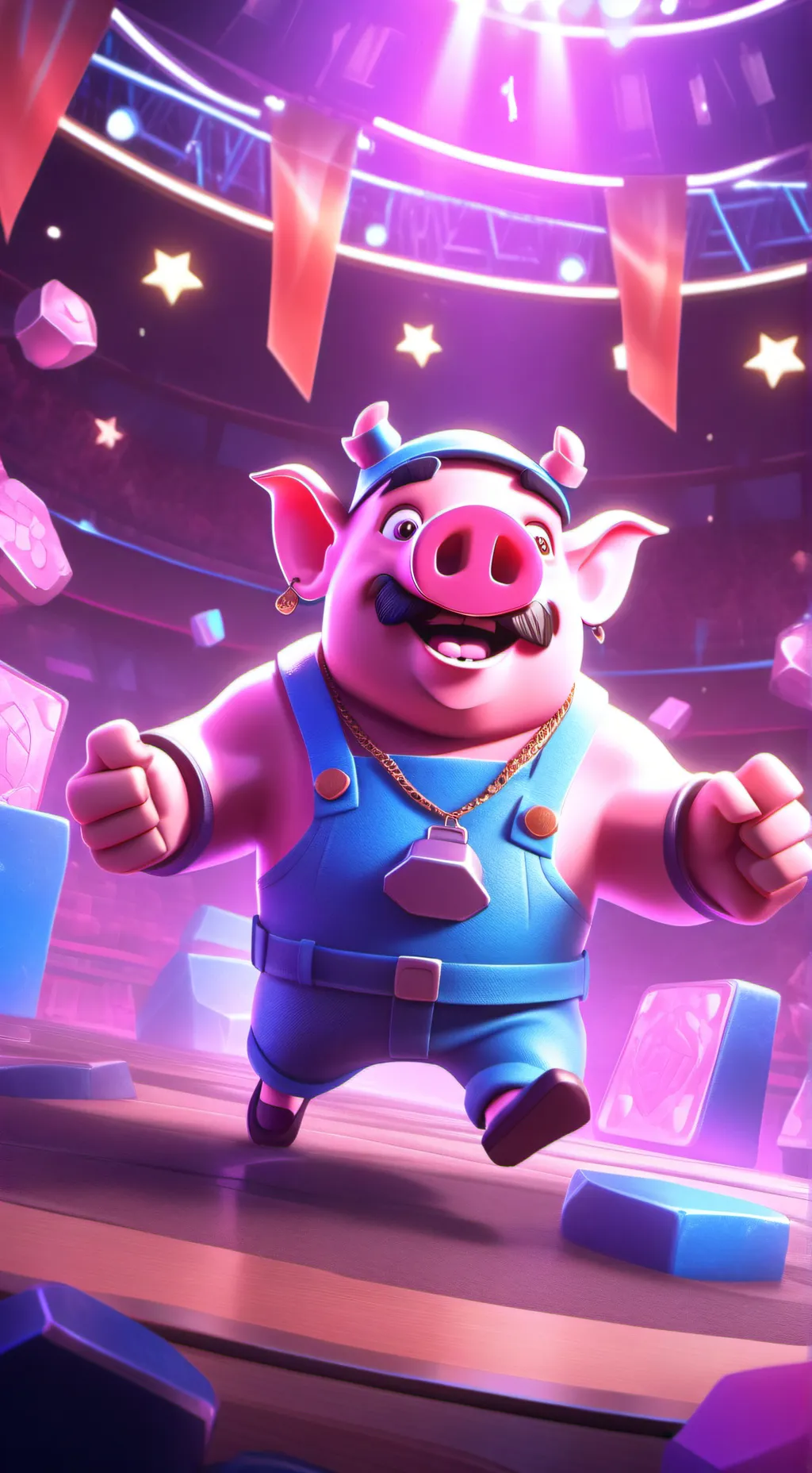 ai character: Dhean but is a Pig background