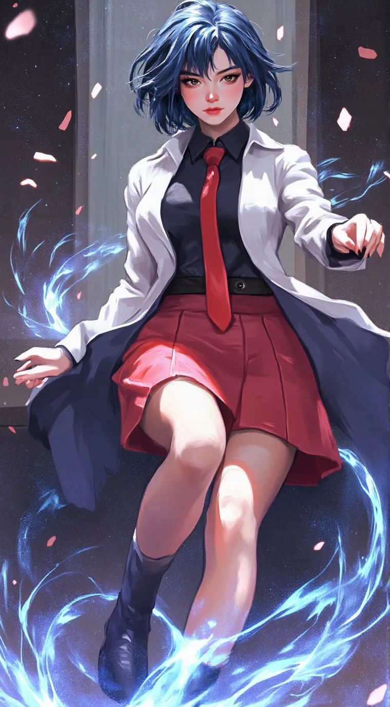 ai character: Adrinette + Kagami background