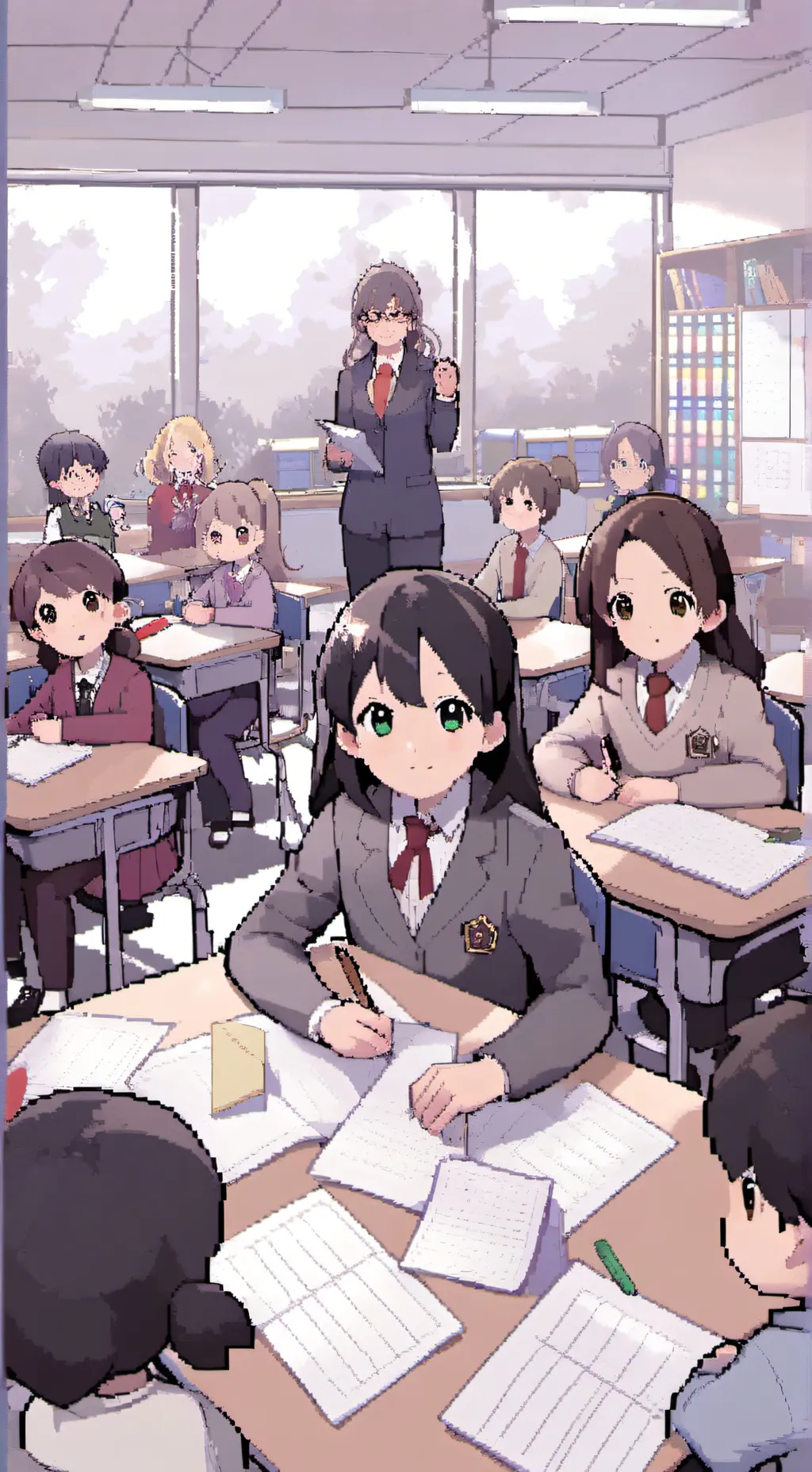 ai character: high School background