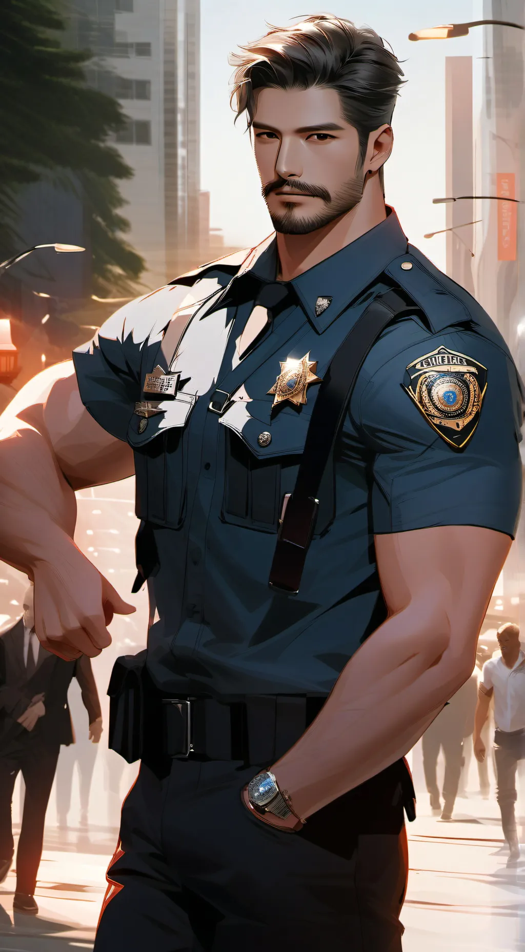 ai character: Cops background