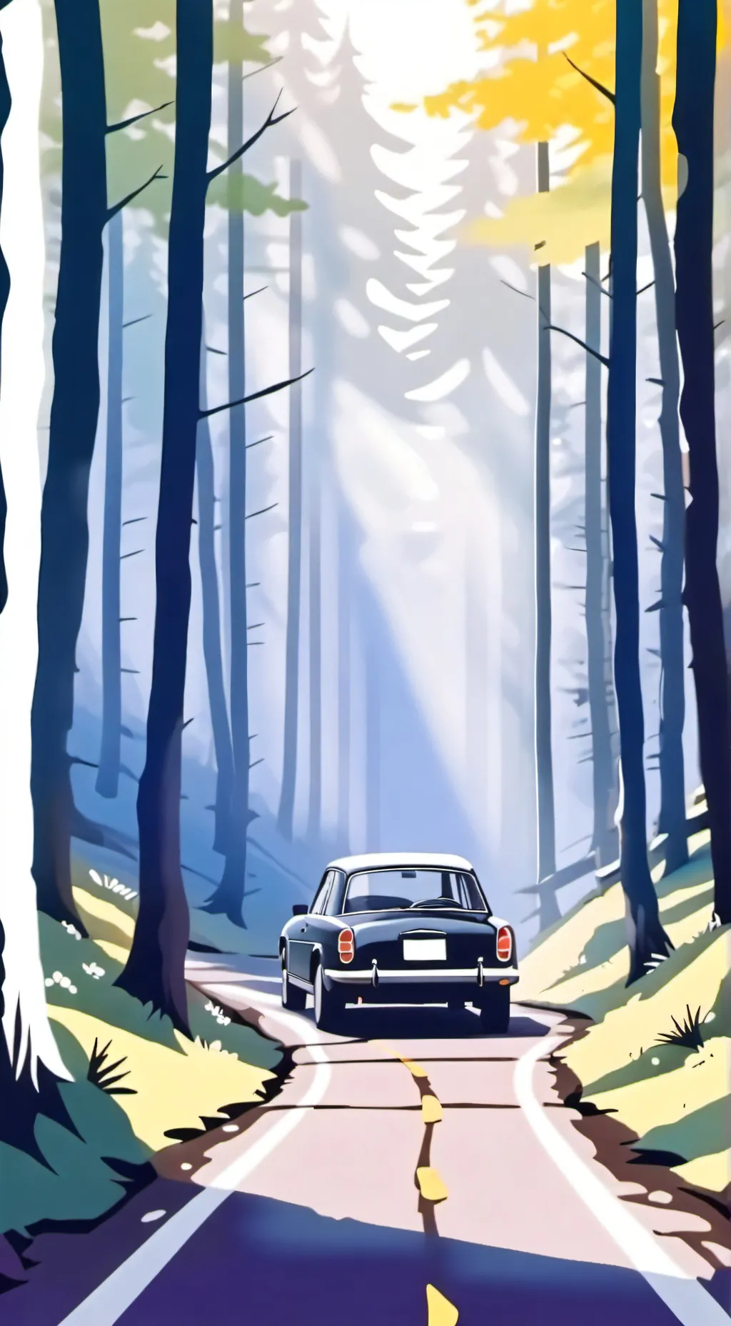 ai character: DW road trip background
