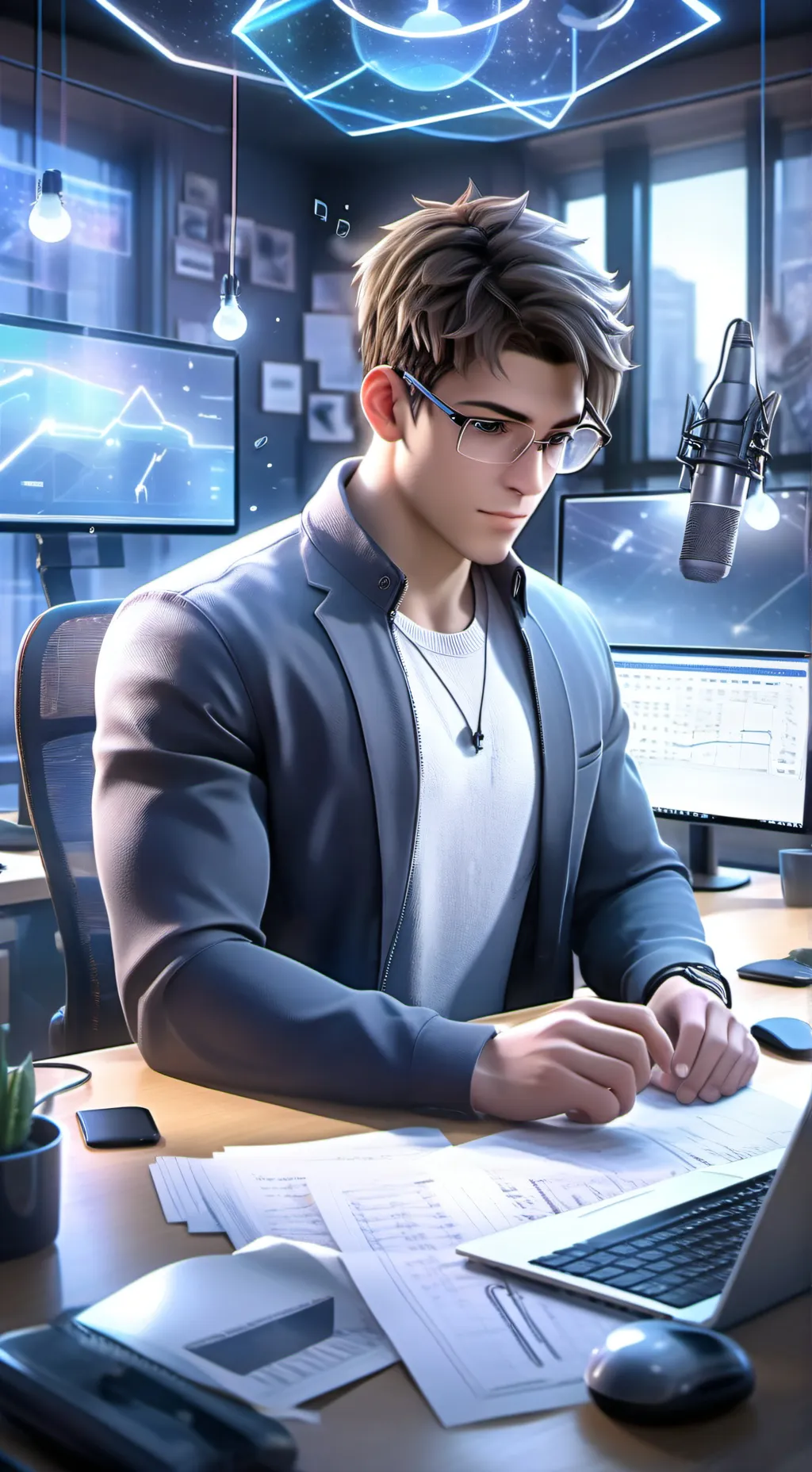 ai character: The Karaoke Tycoon background