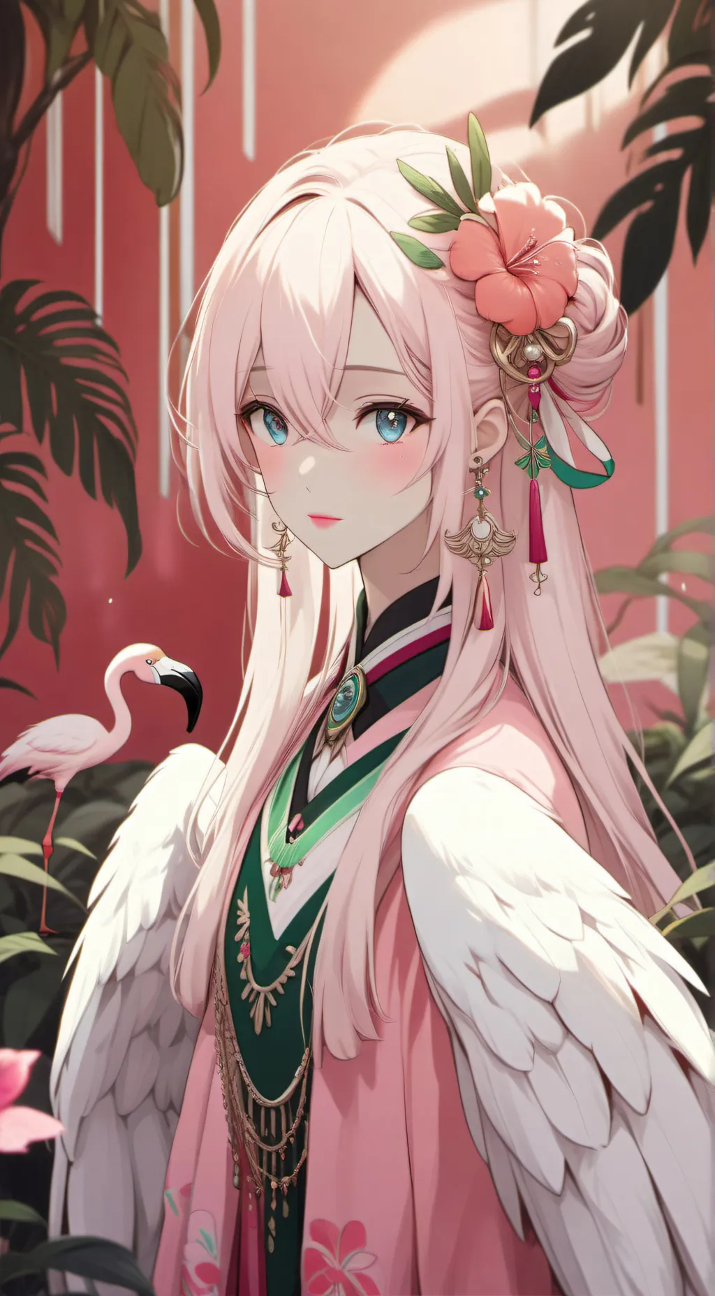 ai character: Flamingo Furry Spi background