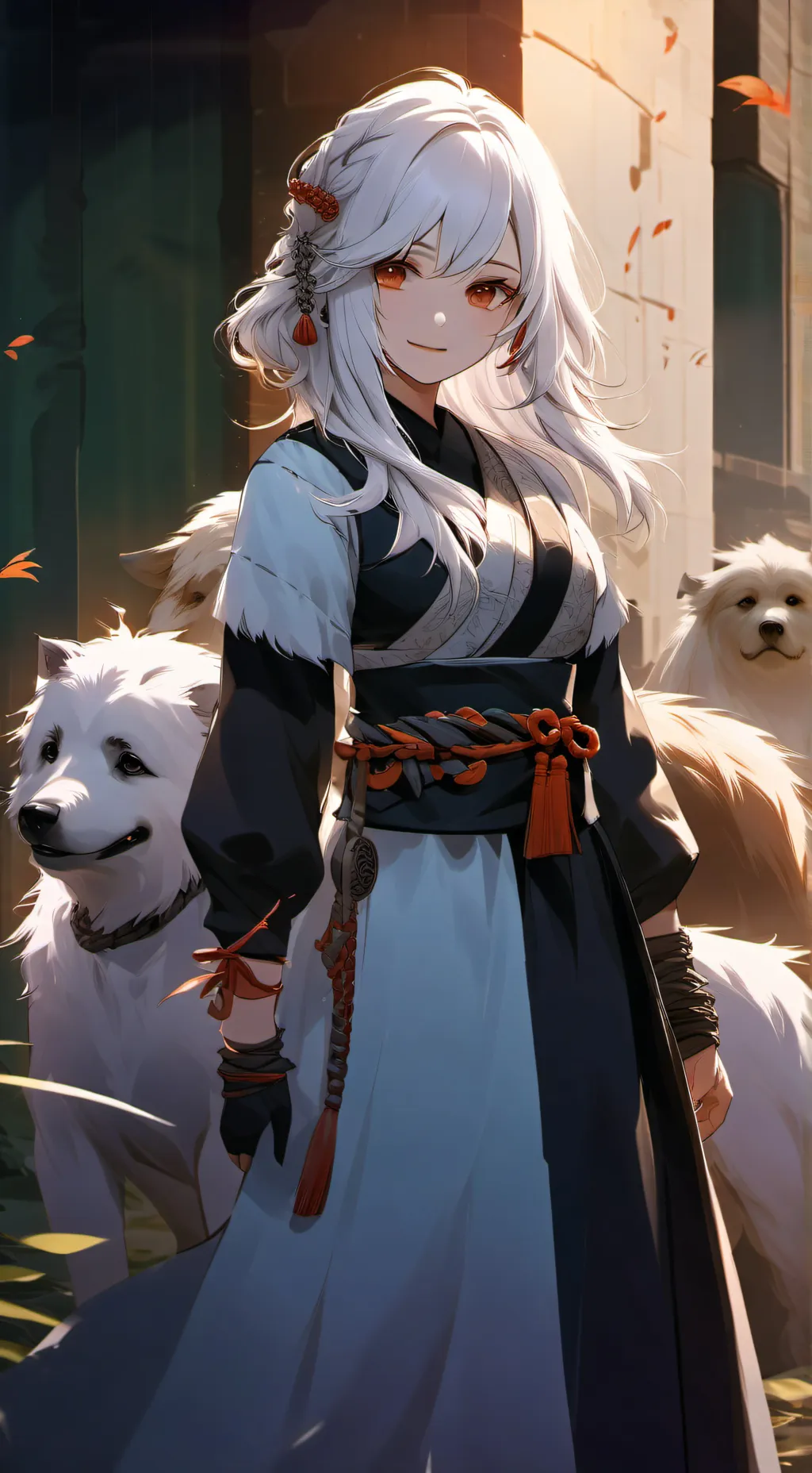 ai character: Kunekune background