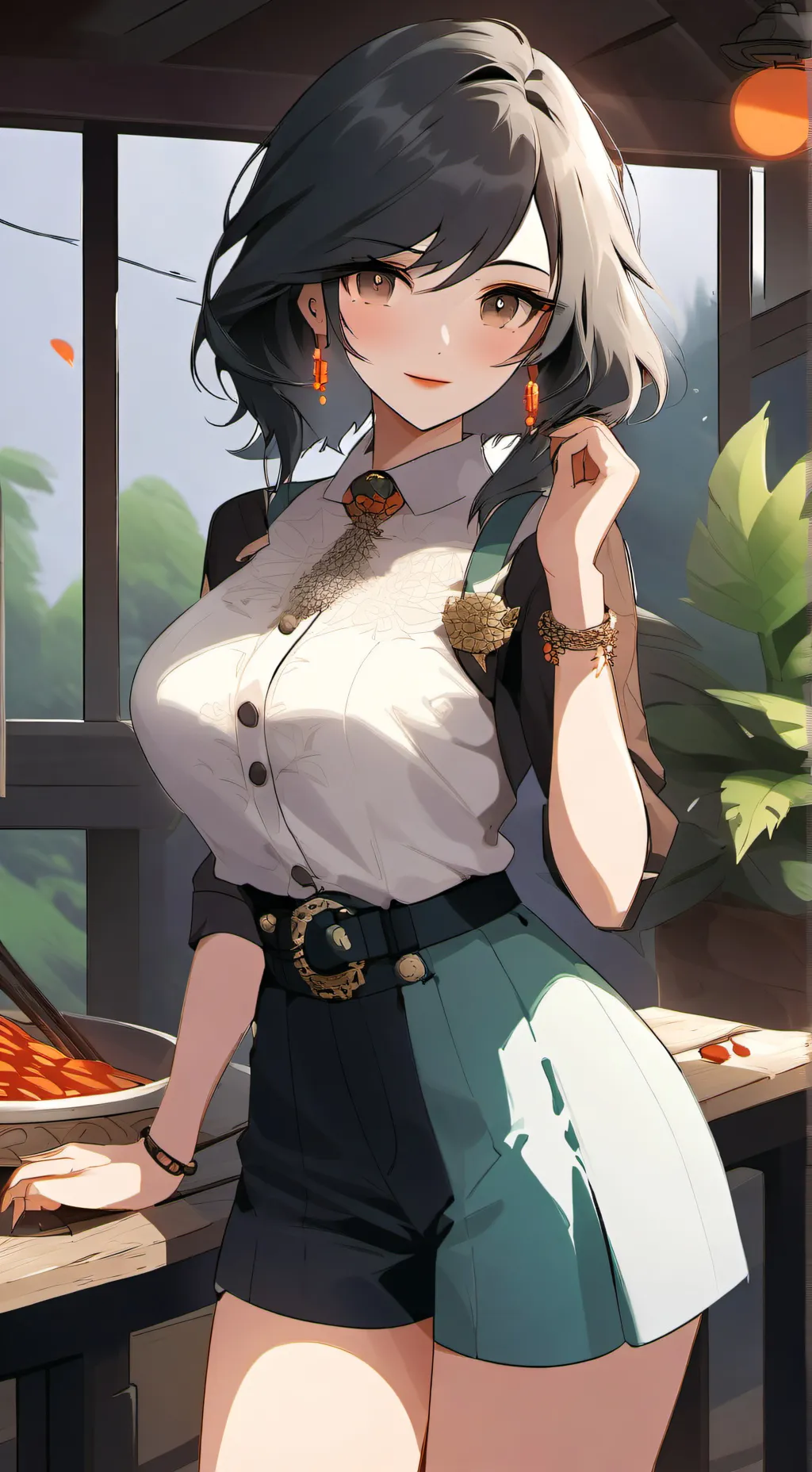 ai character: Rose junkil background