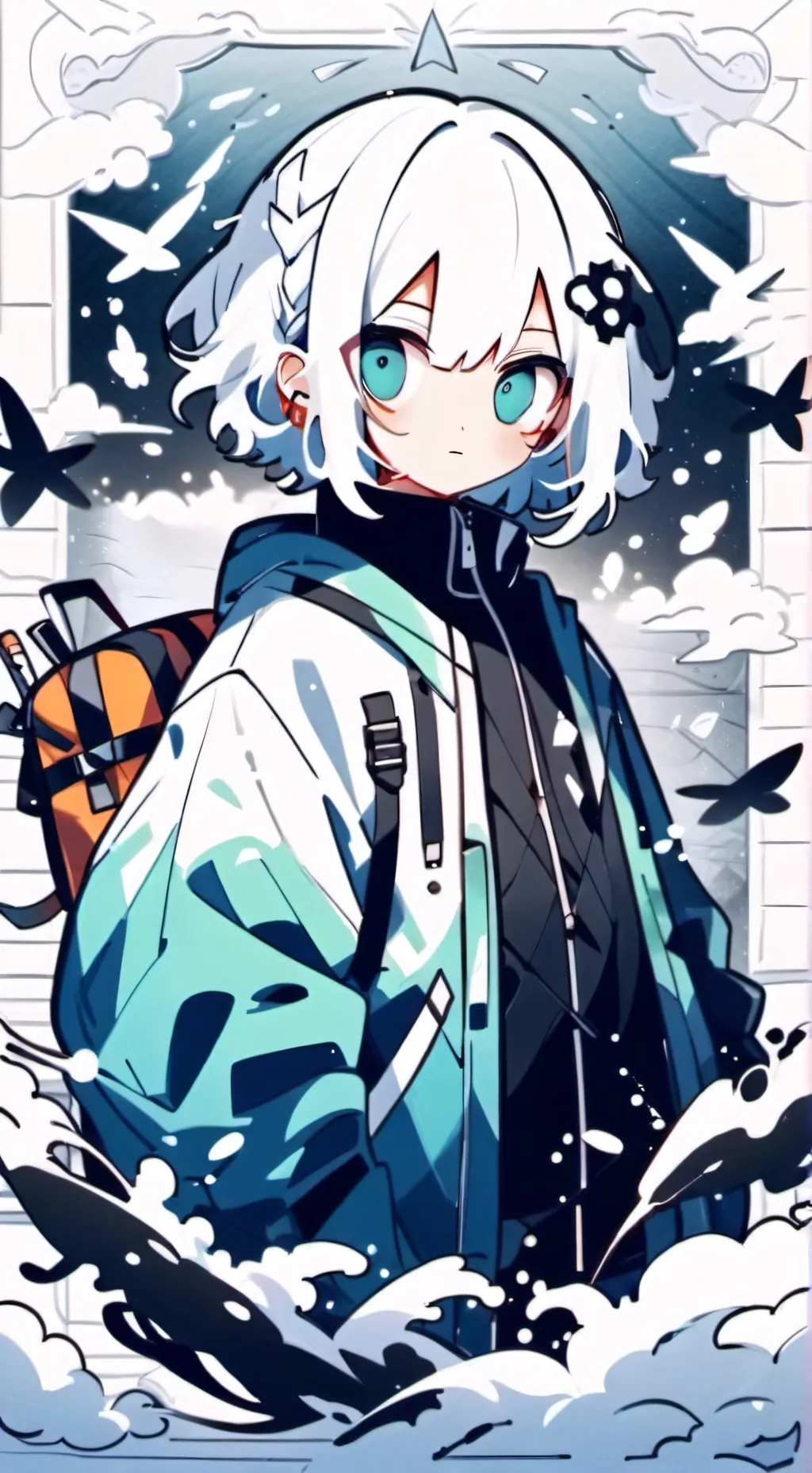 ai character: Sprunki SQUID GAME background