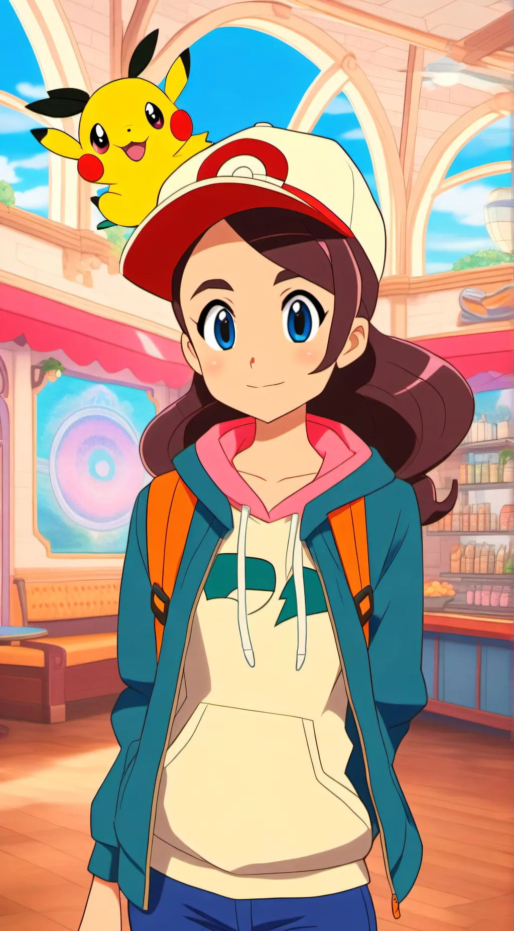 ai character: cloe. background